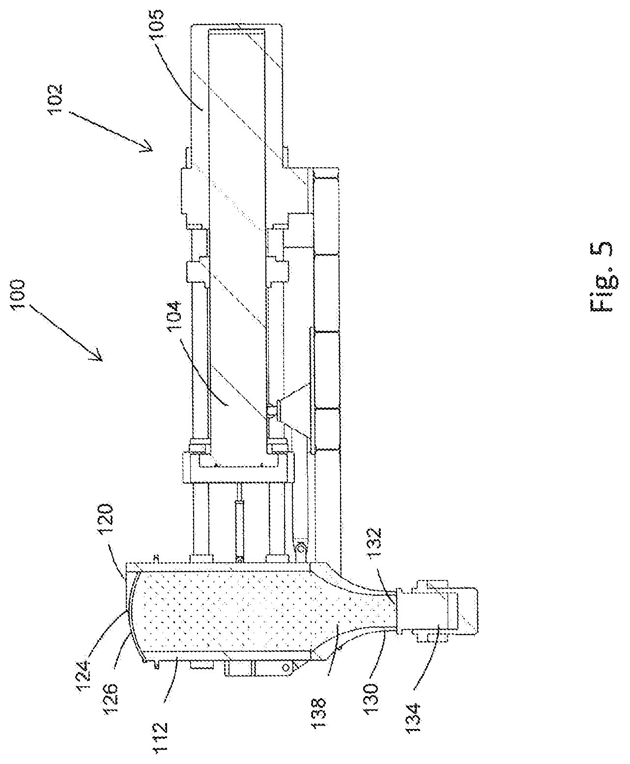 Patent US12097547 Figure 5 – Extrusion press and method of using