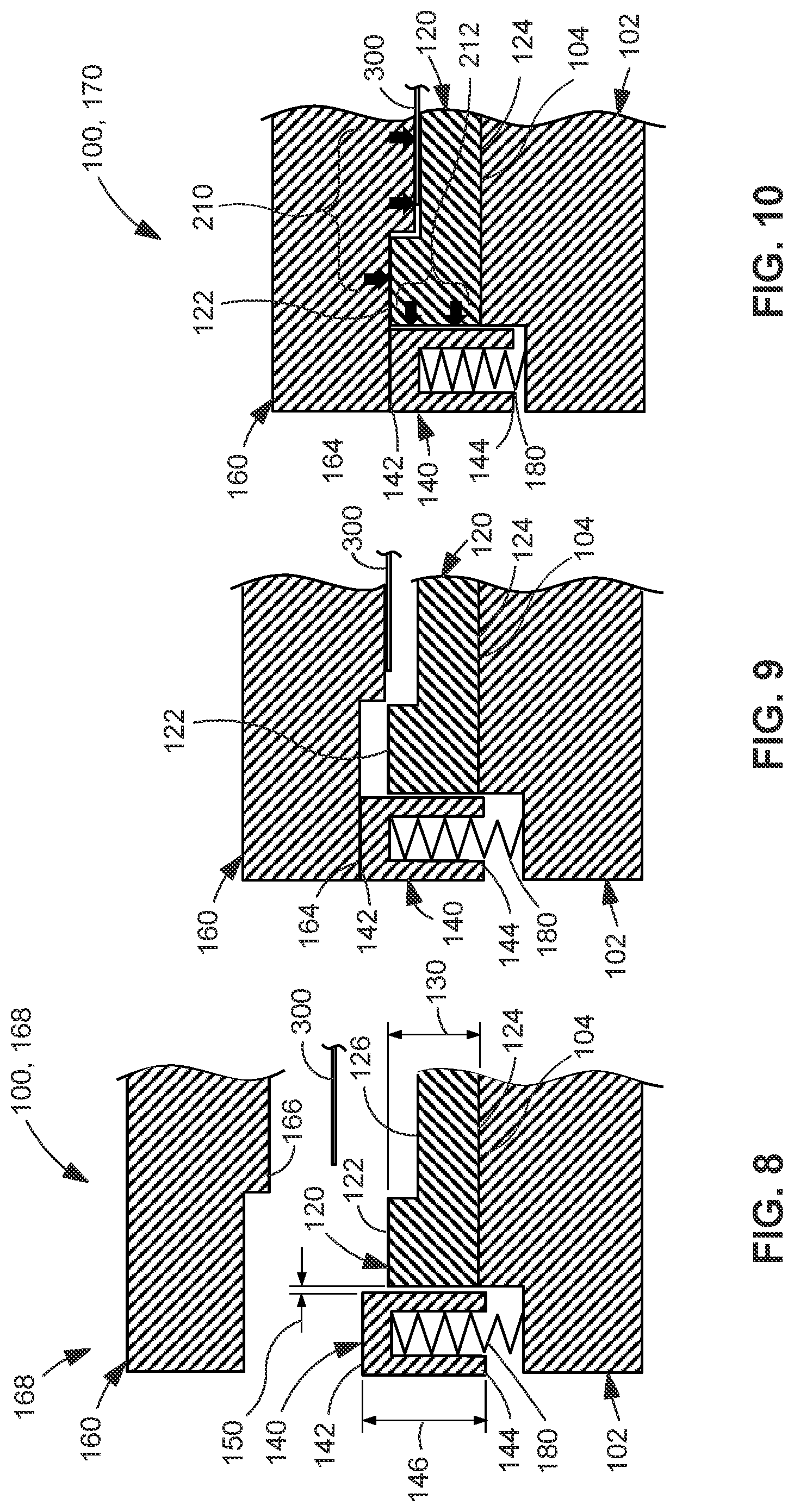 Patent US12097549 Figure 8 – Stamp-forming system and method