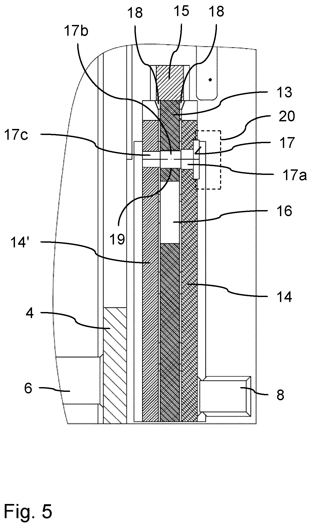 Patent US12097550 Figure 5 – Bending machine for bending workpieces, in particular a press brake