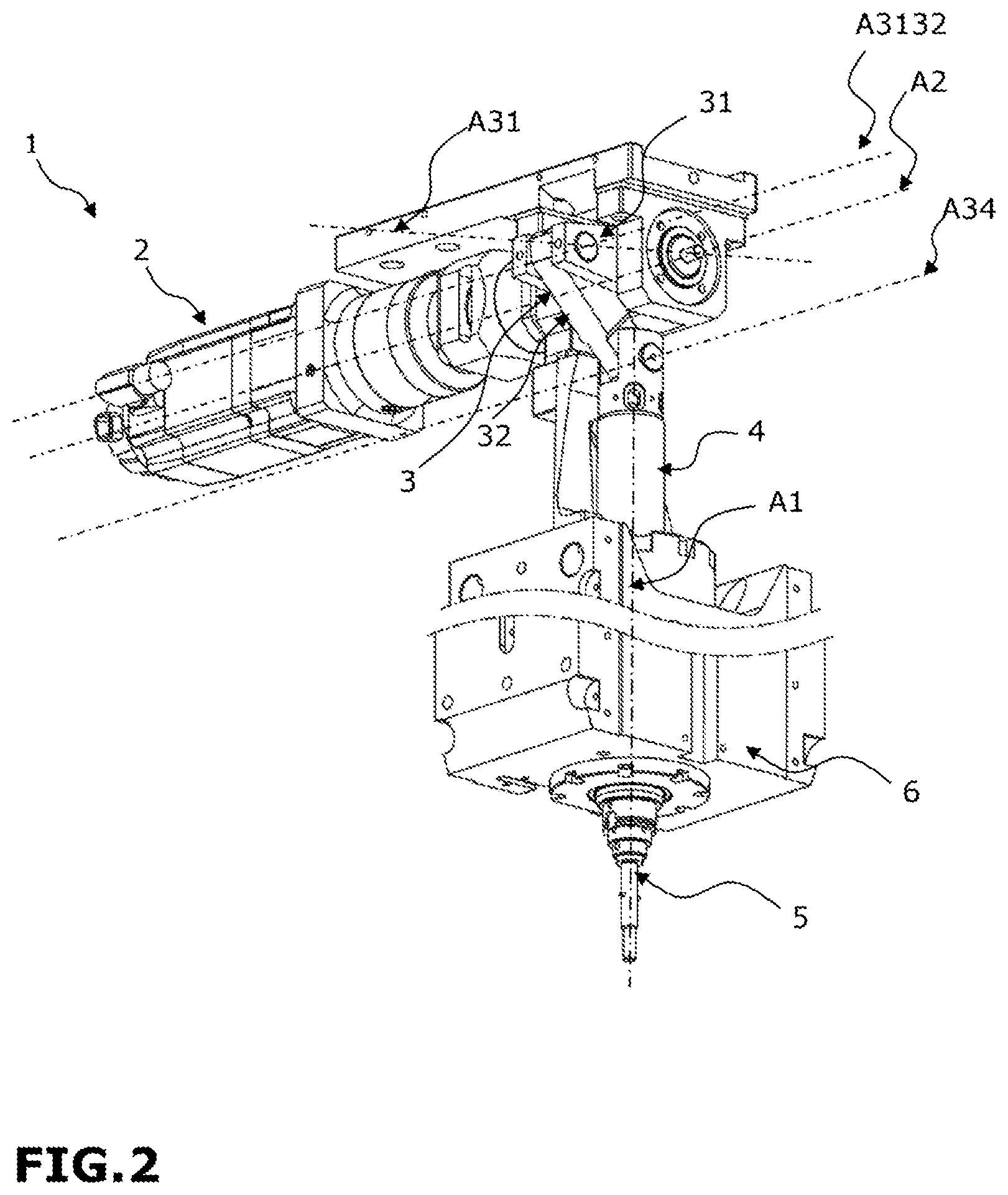 Patent US12097552 Figure 2 – Riveting machine and corresponding method