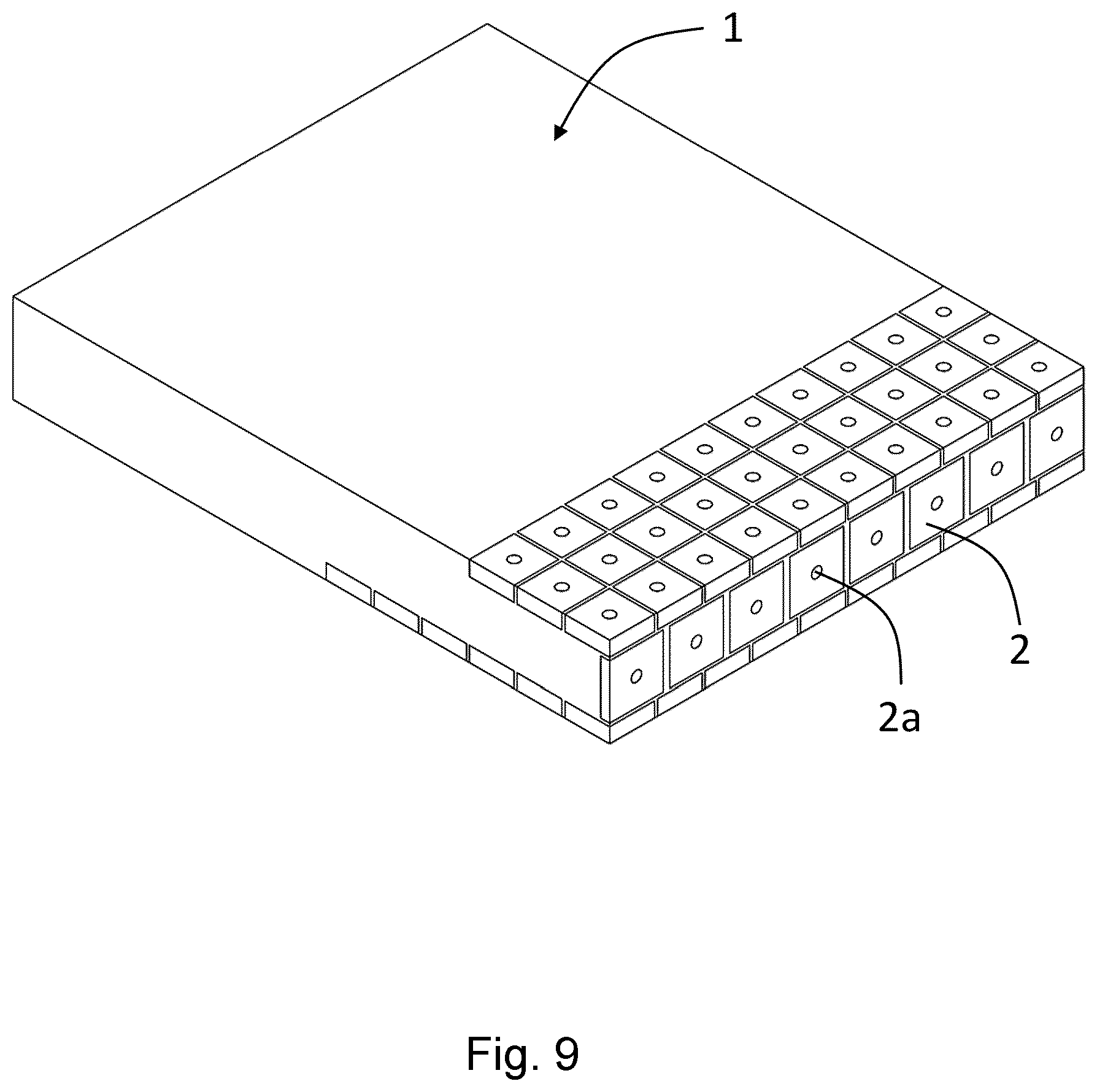 Patent US12097556 Figure 6 – Method of producing a composite product comprising cemented carbide tiles