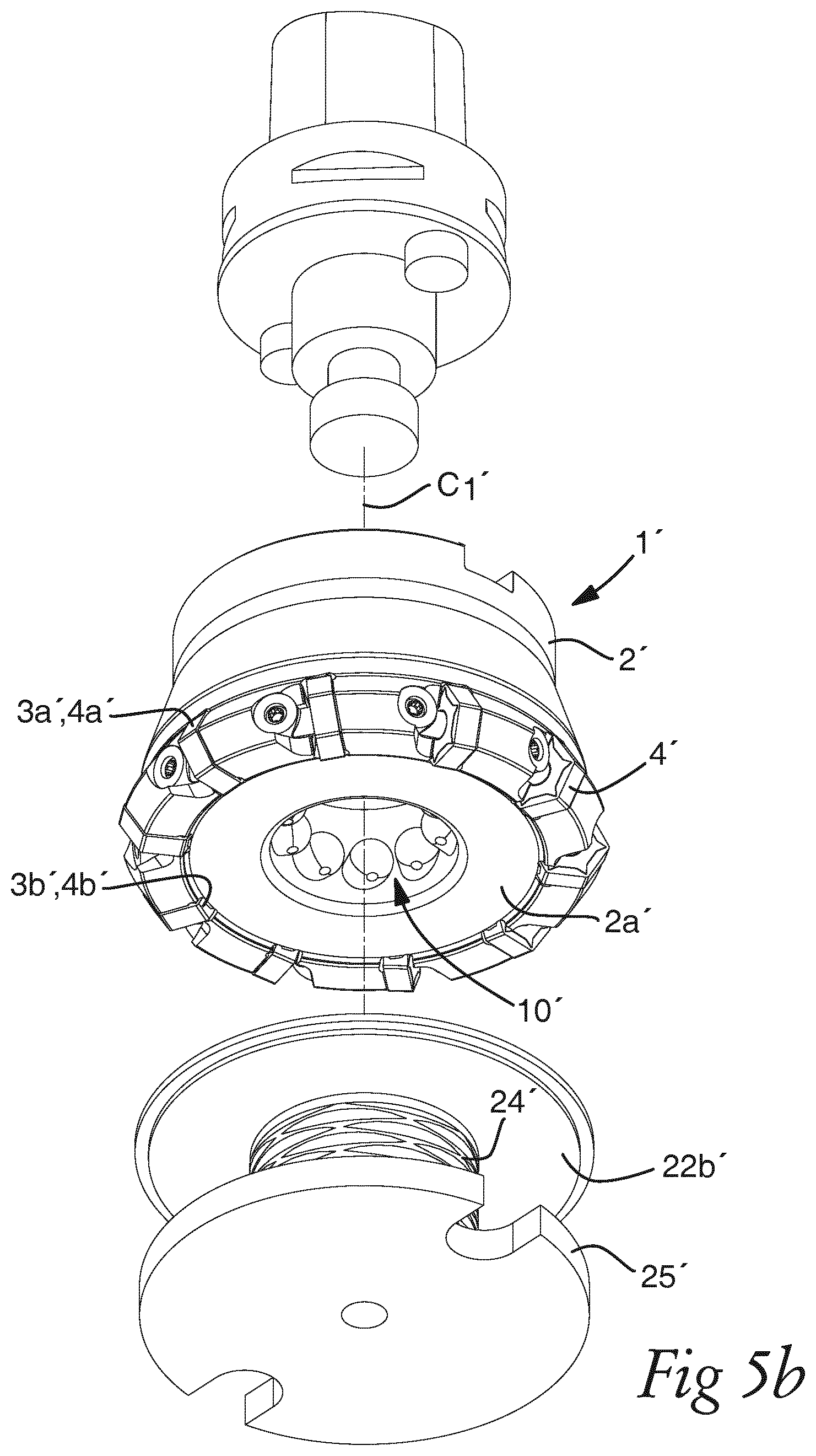 Patent US12097563 Figure 8 – Indexing system for a milling tool