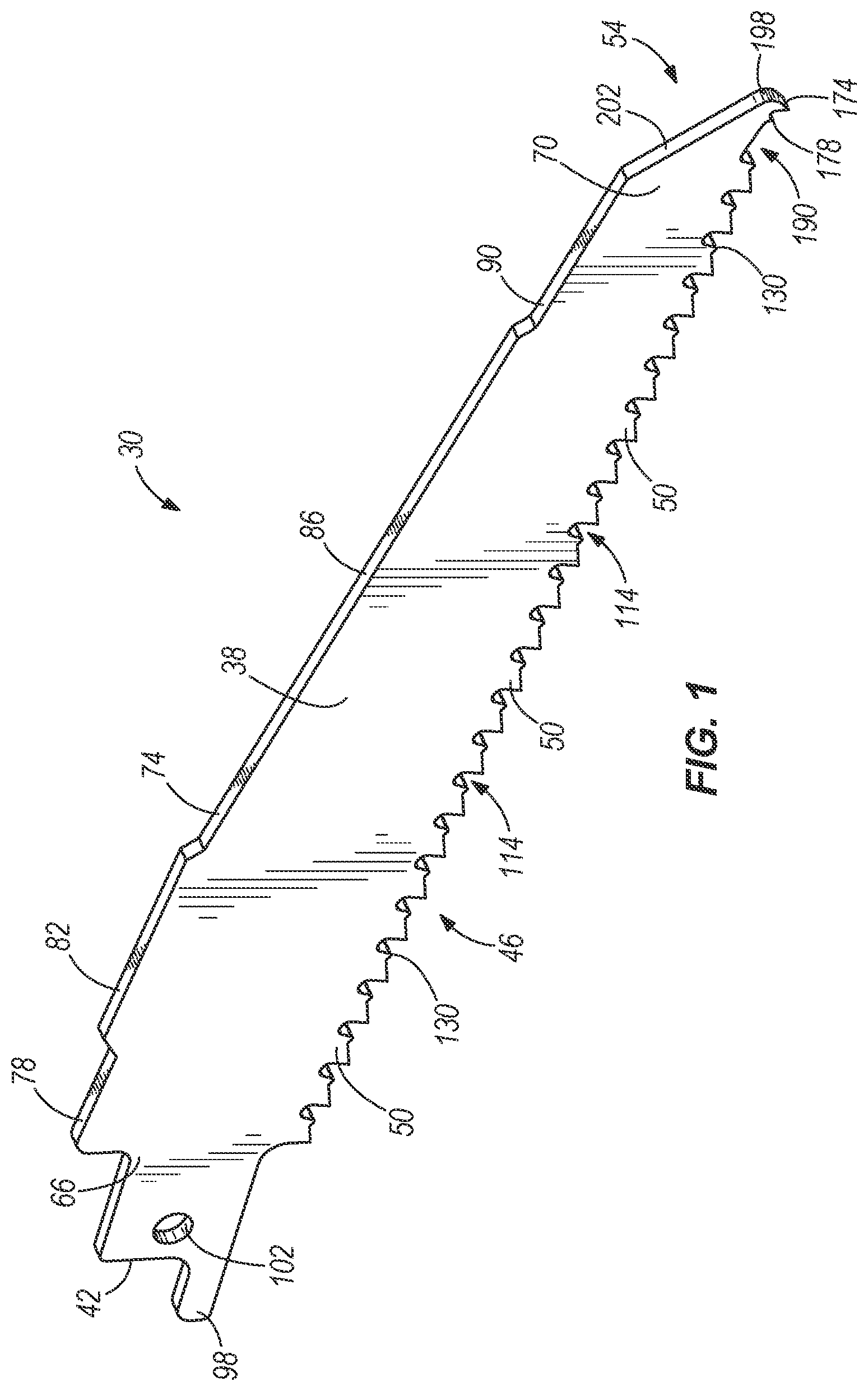 Patent US12097565 Figure 1 – Saw blade