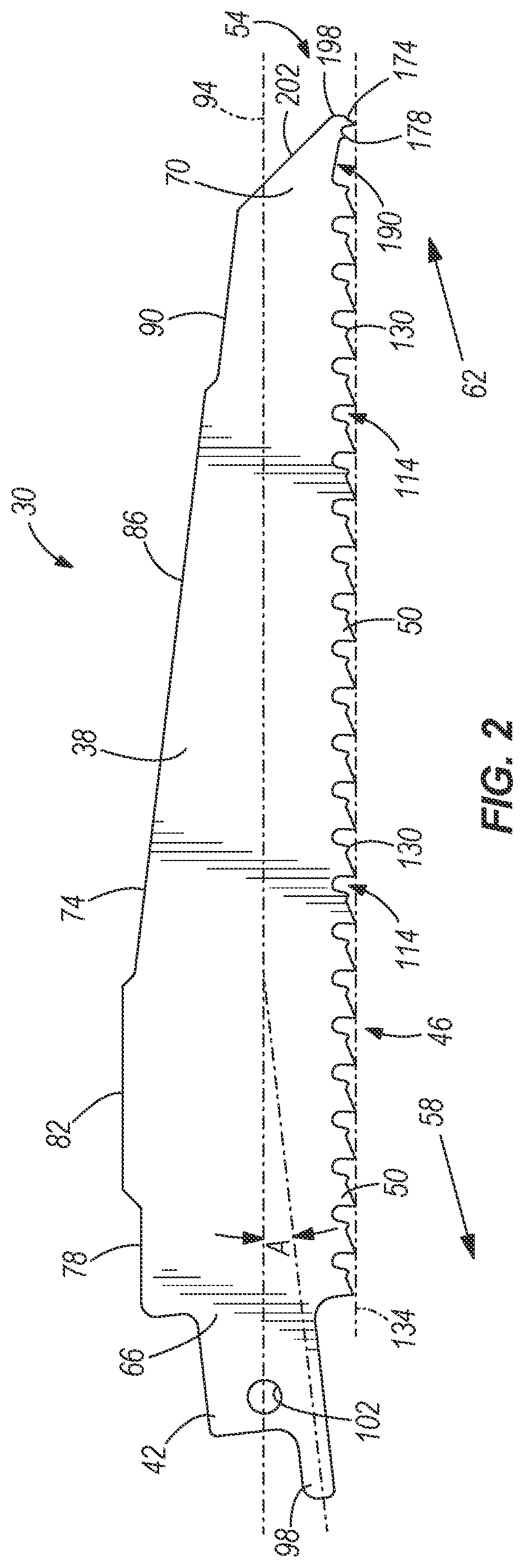 Patent US12097565 Figure 2 – Saw blade