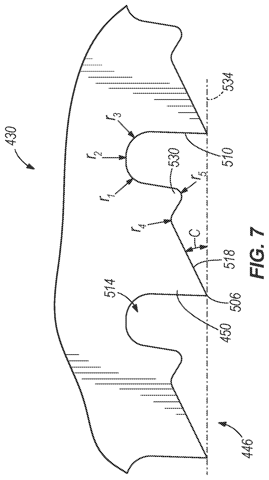 Patent US12097565 Figure 6 – Saw blade