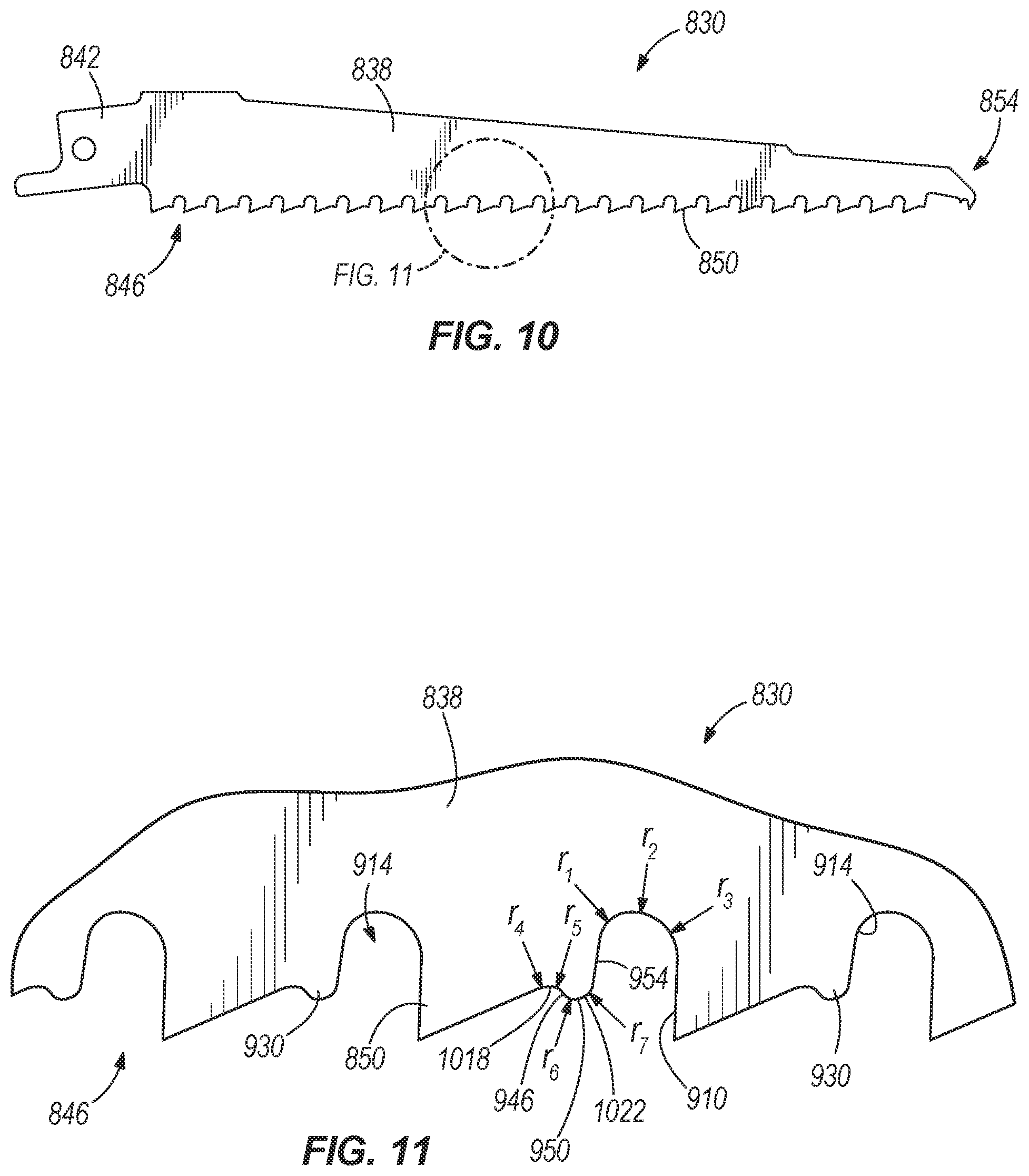 Patent US12097565 Figure 8 – Saw blade