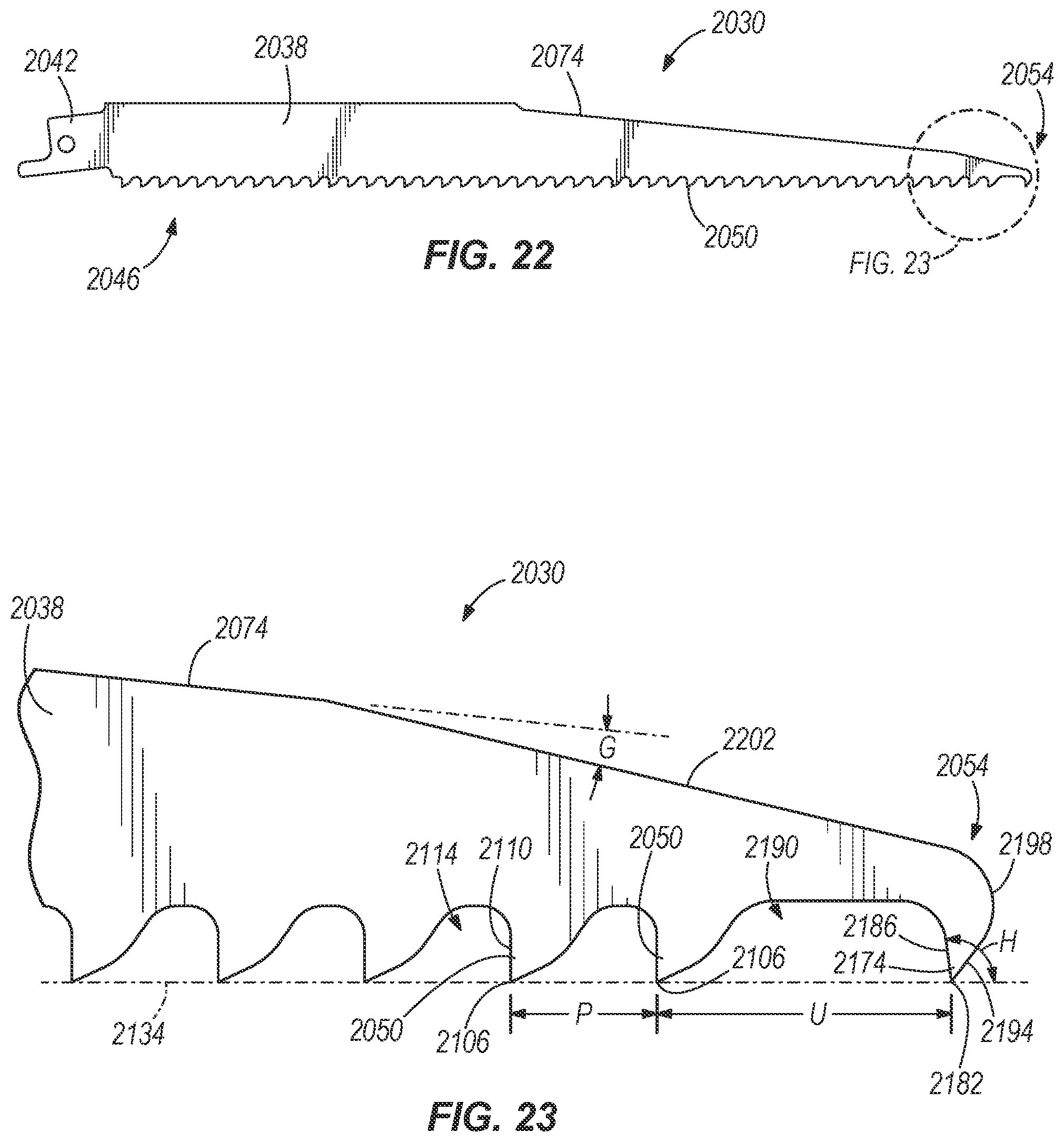 Patent US12097565 Figure 14 – Saw blade
