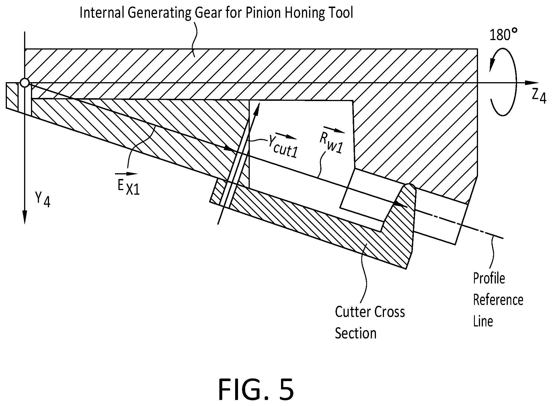 Patent US12097566 Figure 5 – Method of manufacturing a toothed bevel honing tool for honing a toothed bevel workpiece, a toothed bevel honing tool and method of honing bevel gears