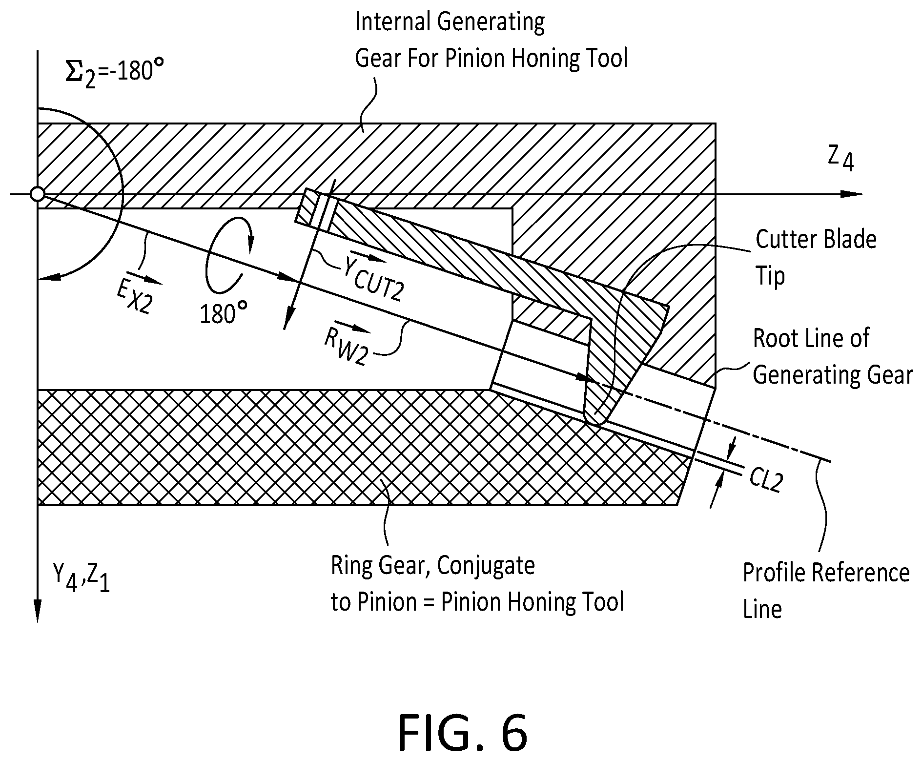Patent US12097566 Figure 6 – Method of manufacturing a toothed bevel honing tool for honing a toothed bevel workpiece, a toothed bevel honing tool and method of honing bevel gears