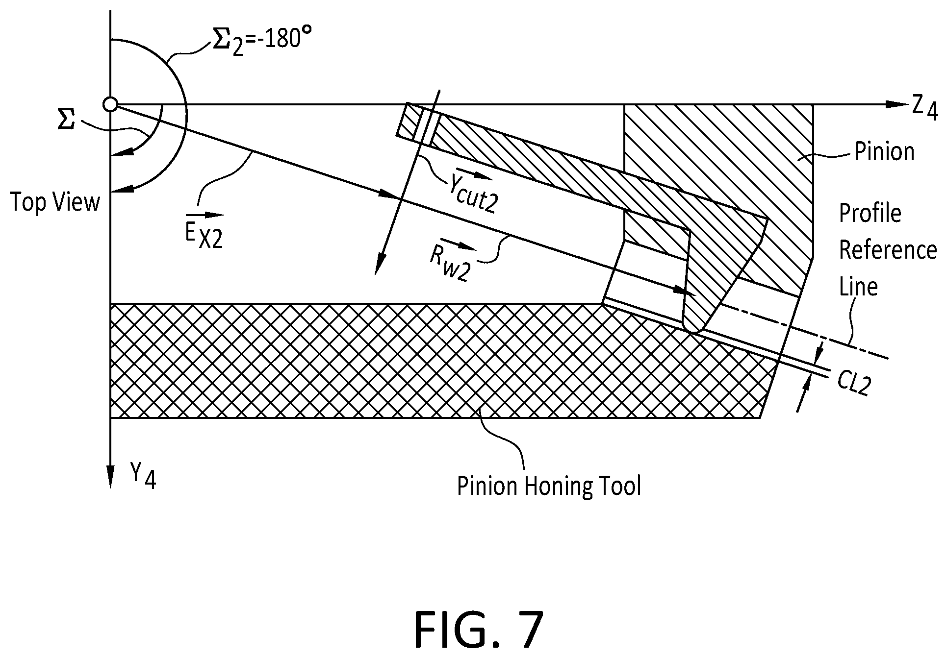 Patent US12097566 Figure 7 – Method of manufacturing a toothed bevel honing tool for honing a toothed bevel workpiece, a toothed bevel honing tool and method of honing bevel gears