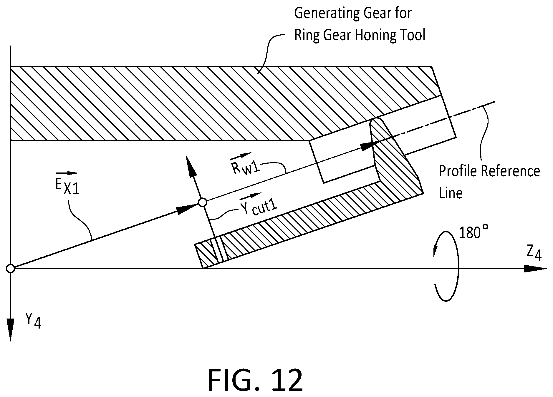 Patent US12097566 Figure 13 – Method of manufacturing a toothed bevel honing tool for honing a toothed bevel workpiece, a toothed bevel honing tool and method of honing bevel gears