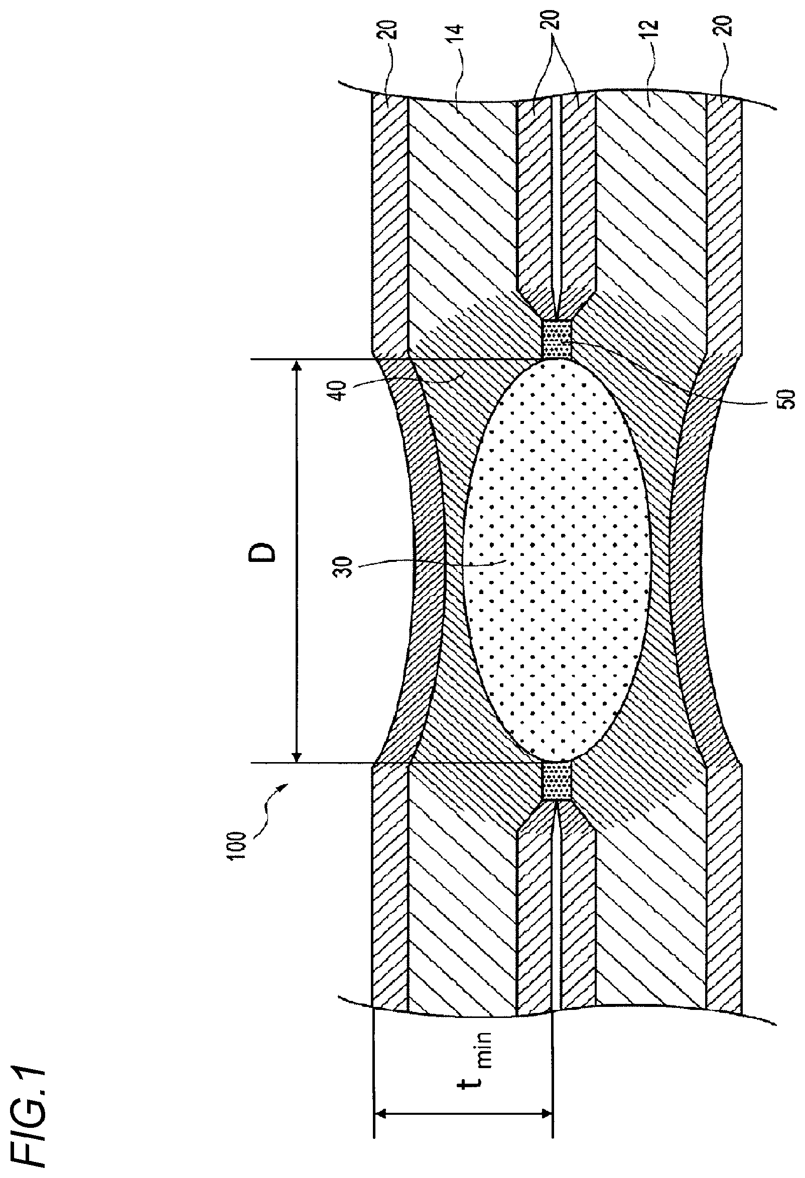 Patent US12097569 Figure 1 – Joined structure and method for manufacturing joined structure