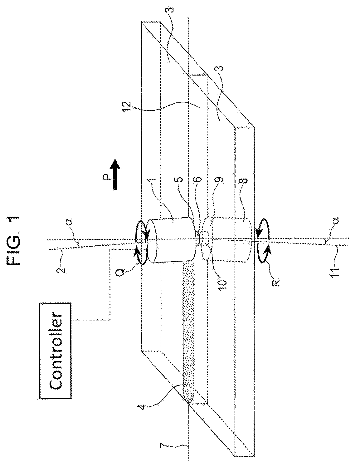 Patent US12097571 Figure 1 – Double-side friction stir welding method and double-side friction stir welding device for metal sheets or metal plates