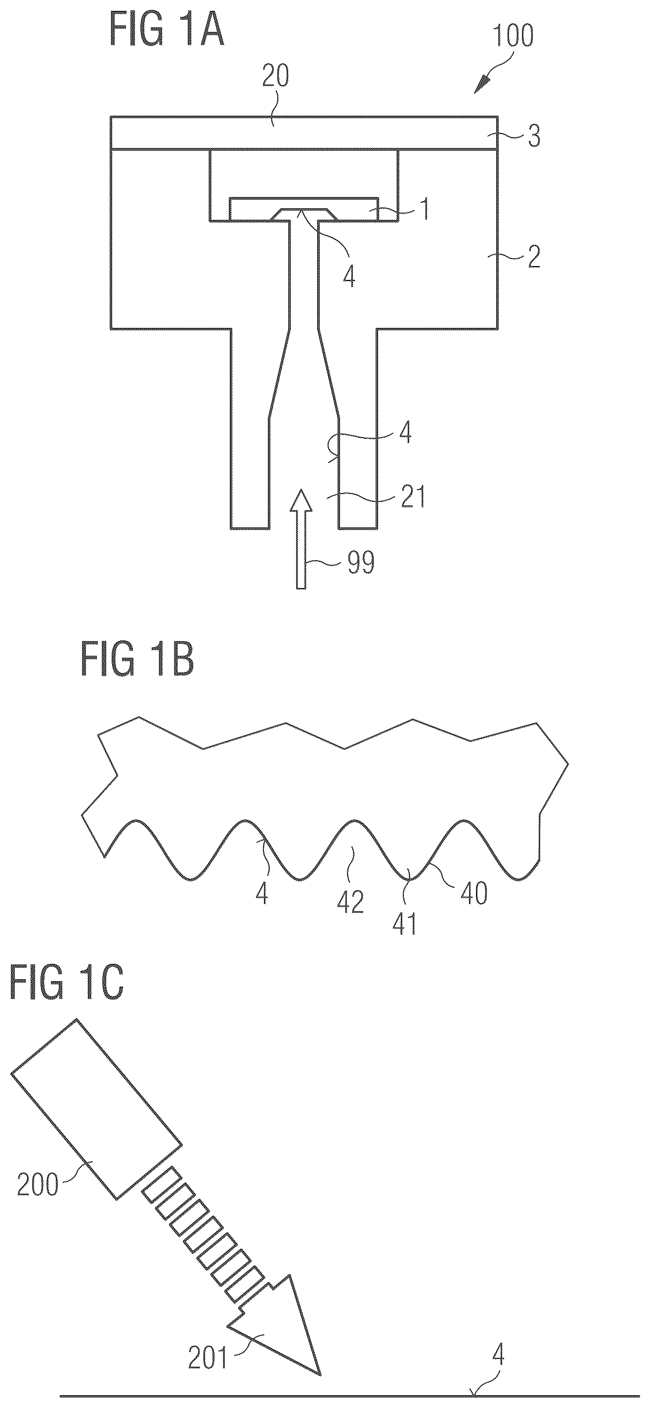 Patent US12097574 Figure 1 – Sensor device and method for producing a sensor device
