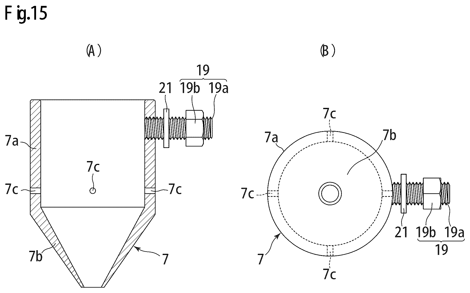 Patent US12097579 Figure 12 – TIG welding torch equipped with narrow nozzle for spot welding, and electrode nozzle used in same