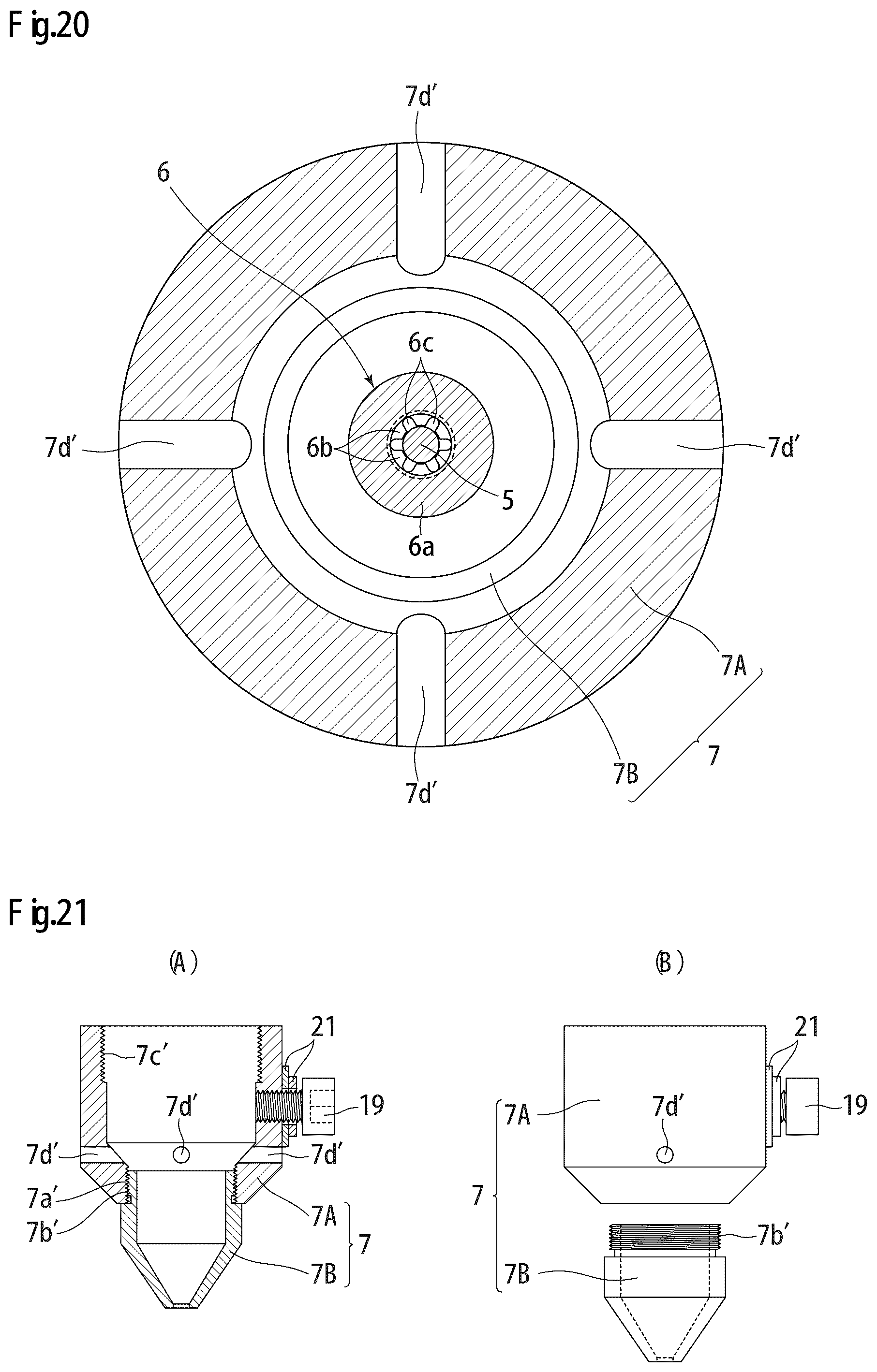 Patent US12097579 Figure 17 – TIG welding torch equipped with narrow nozzle for spot welding, and electrode nozzle used in same