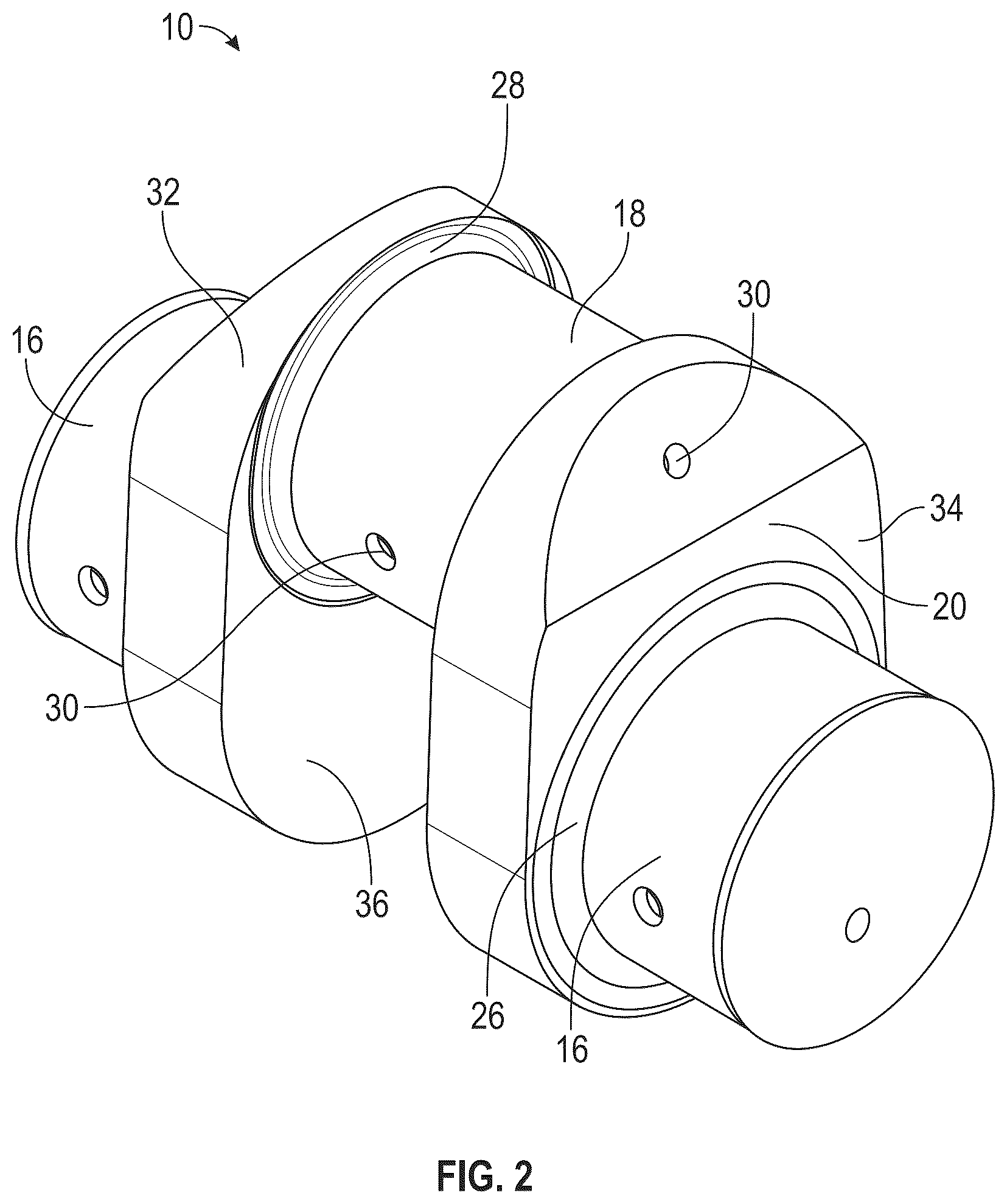 Patent US12097582 Figure 2 – Crankshaft repair system and method