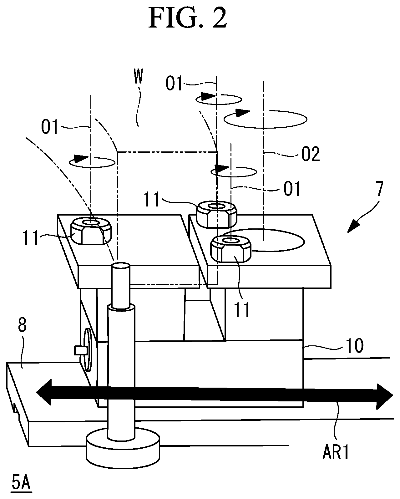 Patent US12097585 Figure 3 – Processing device and processing method