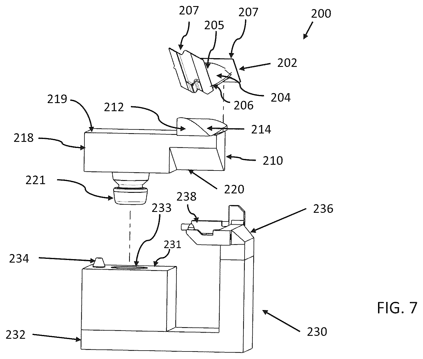 Patent US12097586 Figure 6 – Apparatus, method and system to temporarily hold a workpiece during manufacturing using adhesive attachment