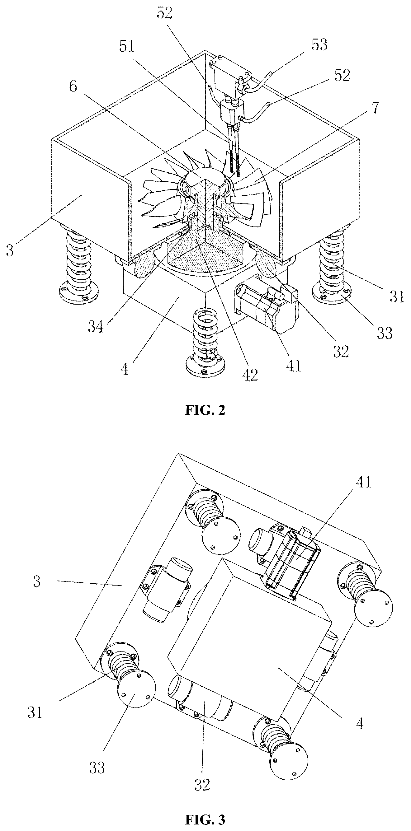 Patent US12097590 Figure 2 – Water jet strengthening and polishing integrated system and method for blades of blisk