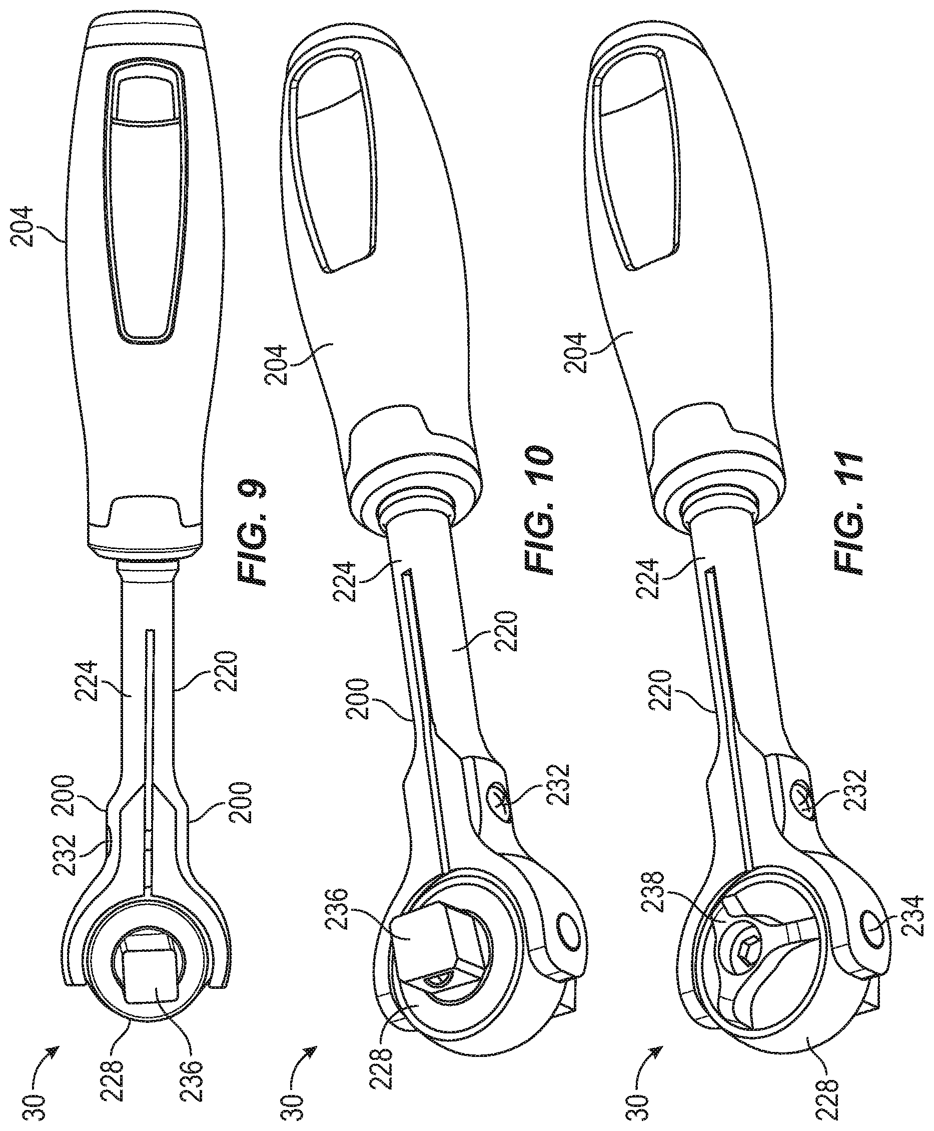 Patent US12097595 Figure 7 – Ratchet, ratchet accessory, and kit including the same