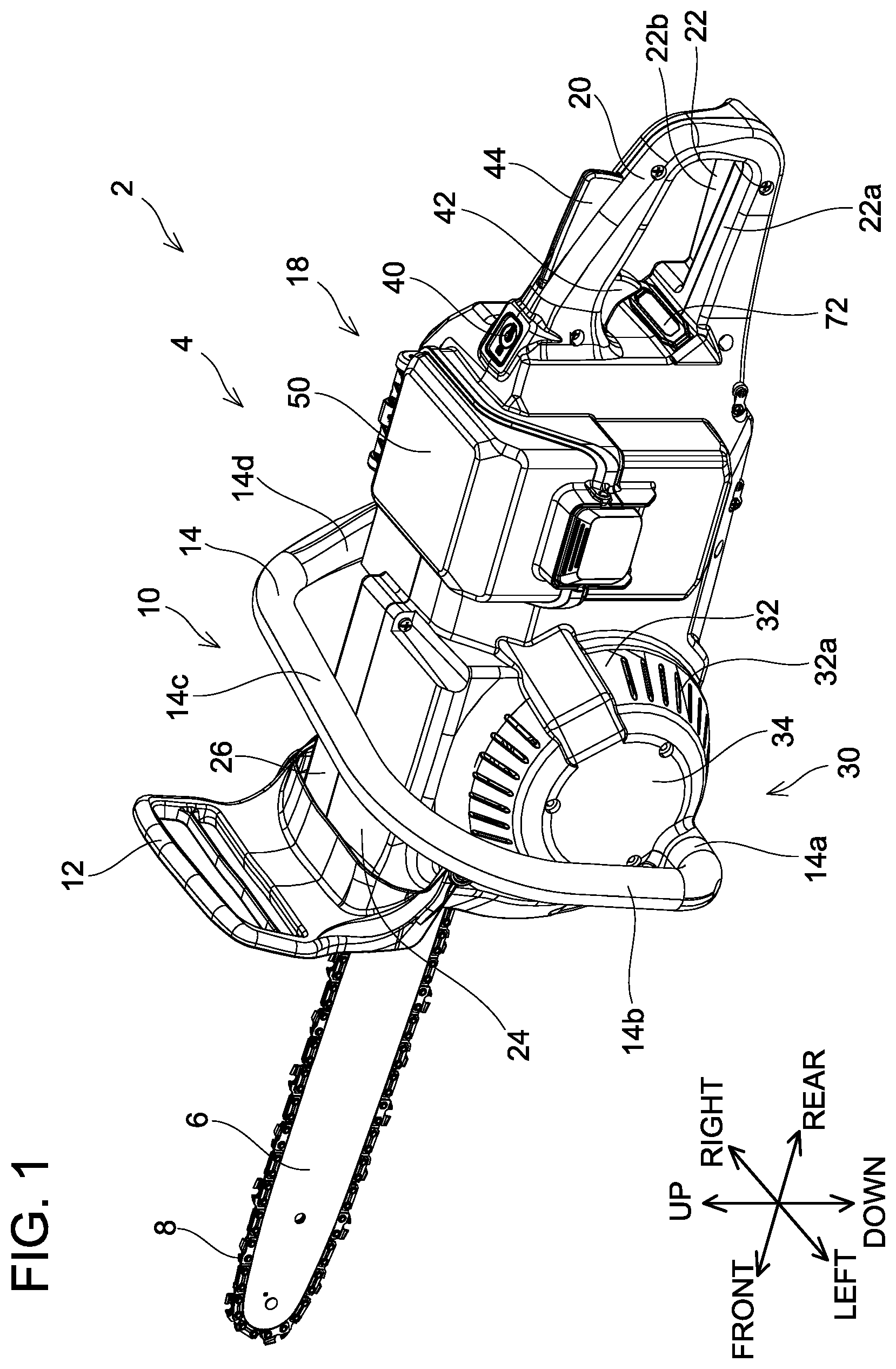 Patent US12097601 — Working machine — Figure 1