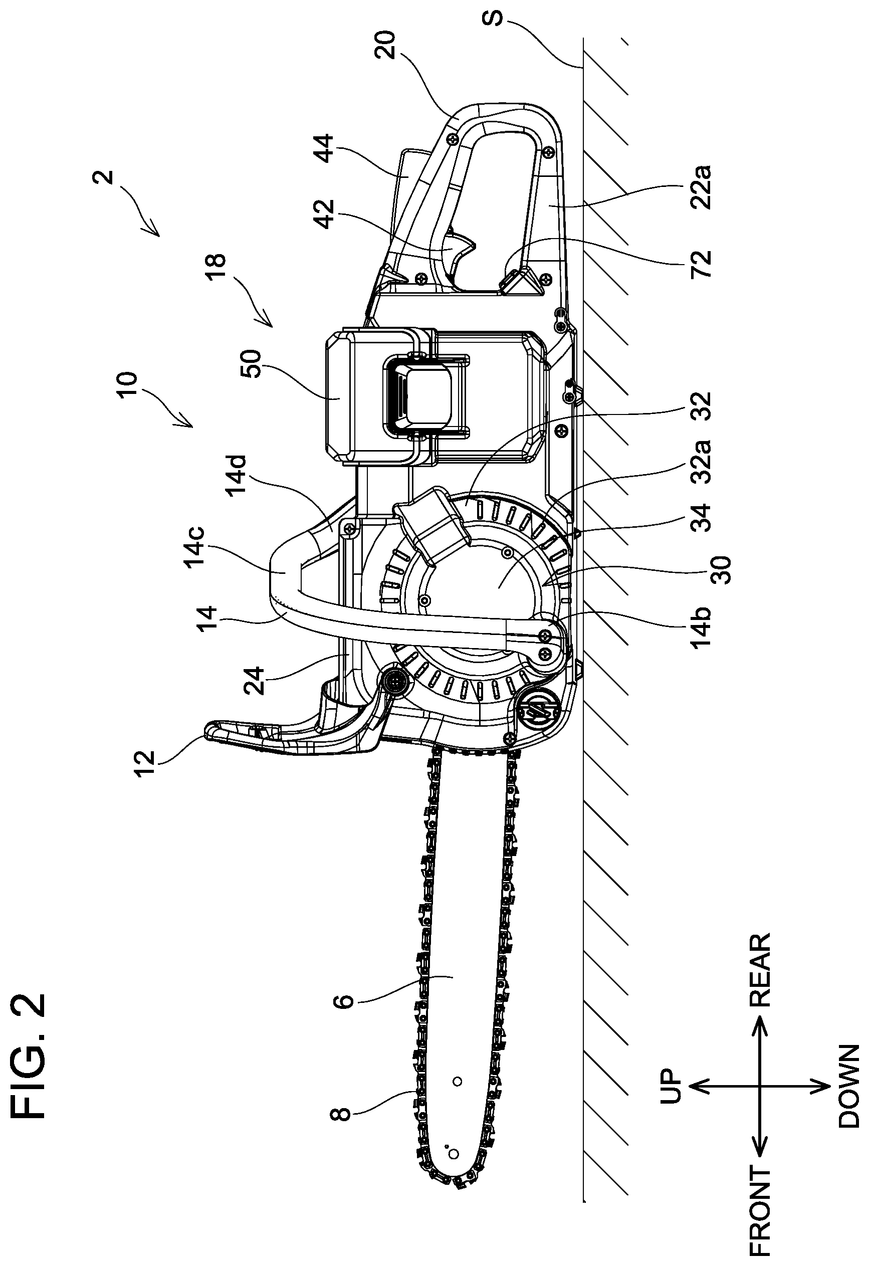 Patent US12097601 Figure 2 – Working machine