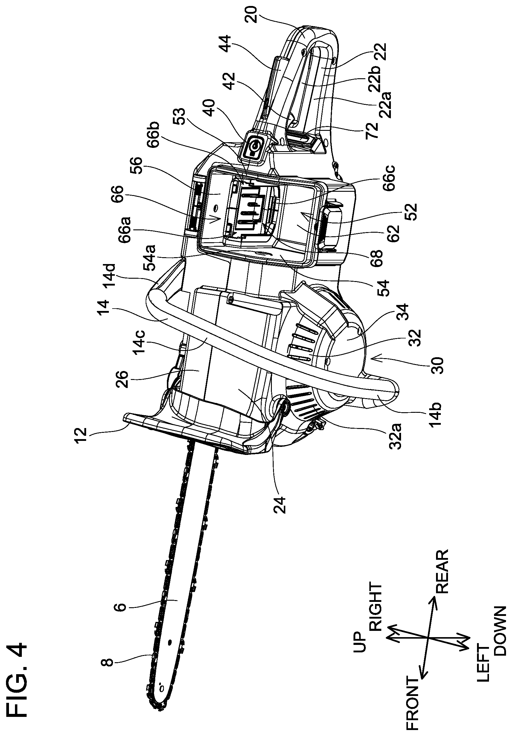 Patent US12097601 Figure 4 – Working machine
