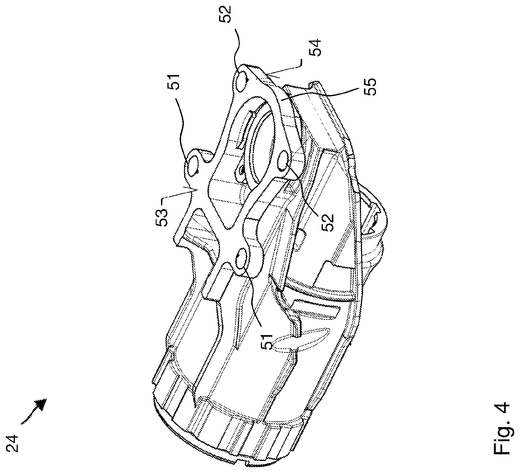 Patent US12097602 Figure 4 – Hand-held power tool and production method for a hand-held power tool