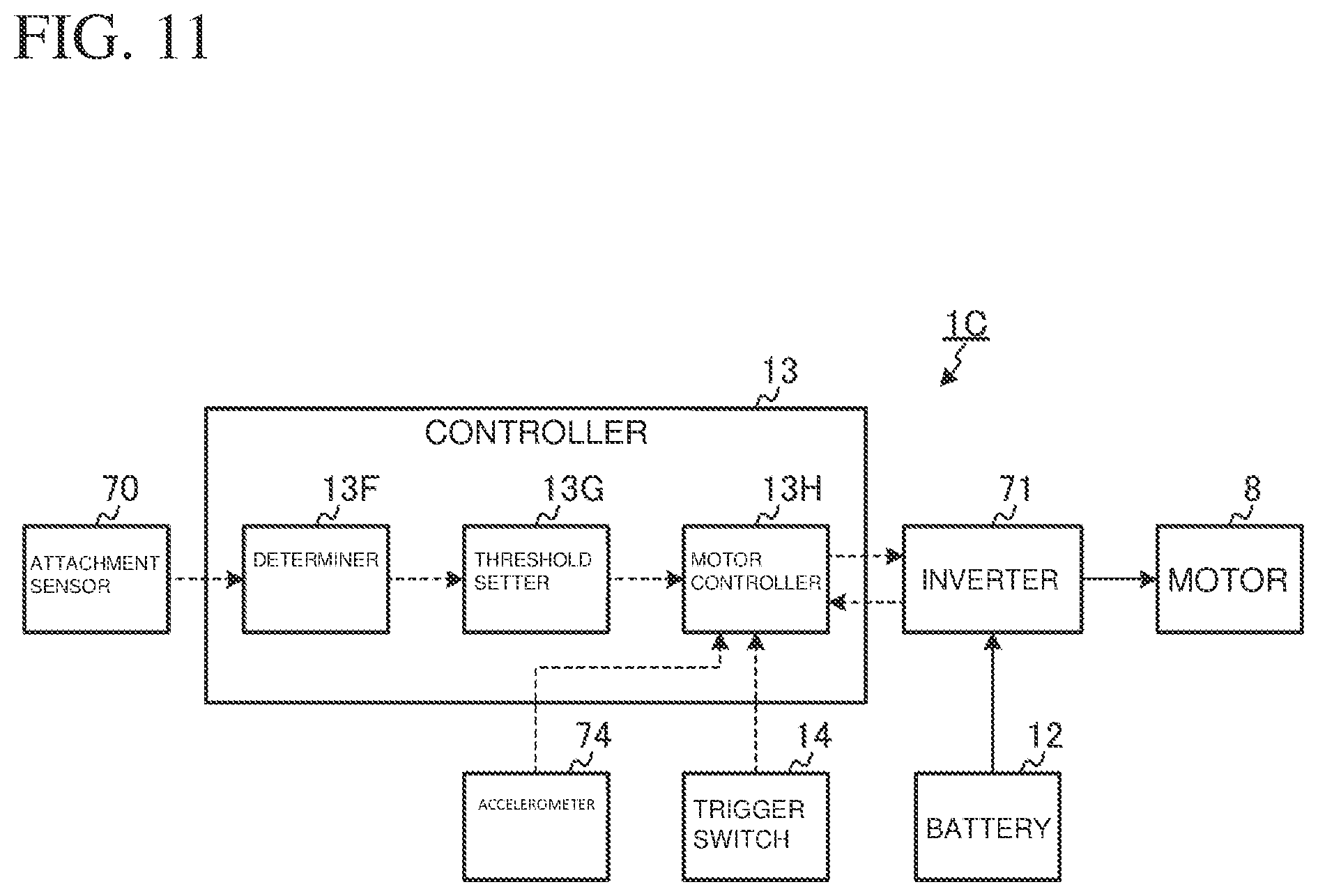 Patent US12097604 Figure 11 – Electric power tool and auxiliary handle