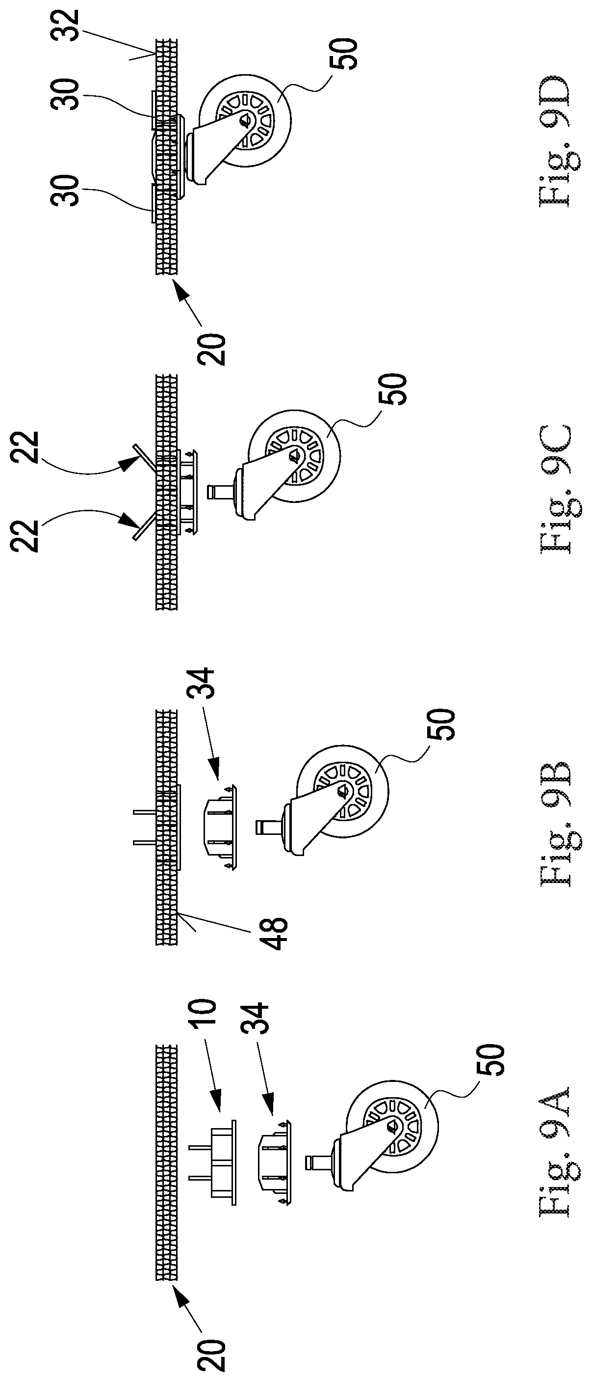 Patent US12097606 Figure 3 – Bicycle transport container as well as rolling element for a bicycle transport container