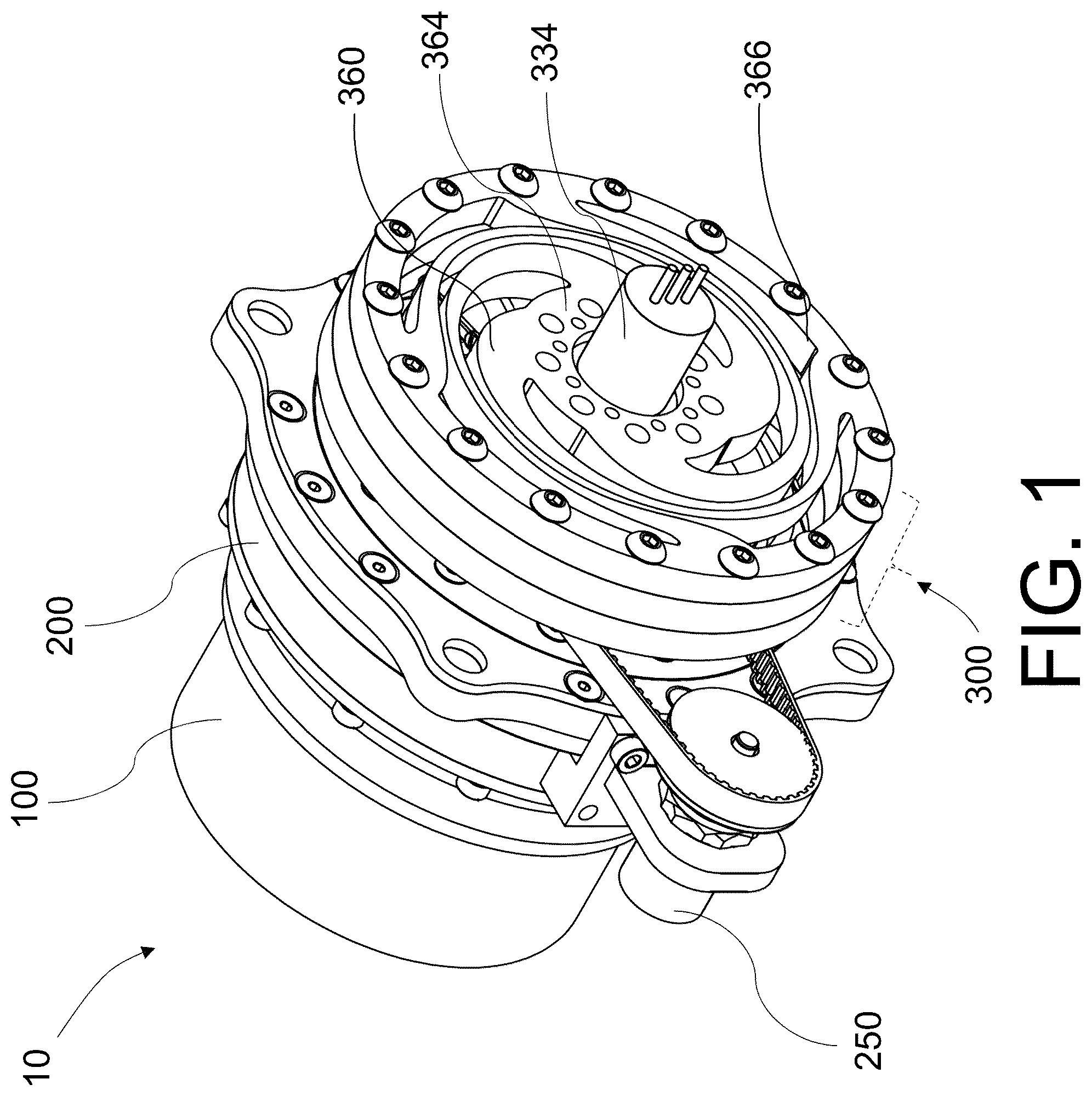 Patent US12097610 Figure 1 – Torsional series elastic actuator