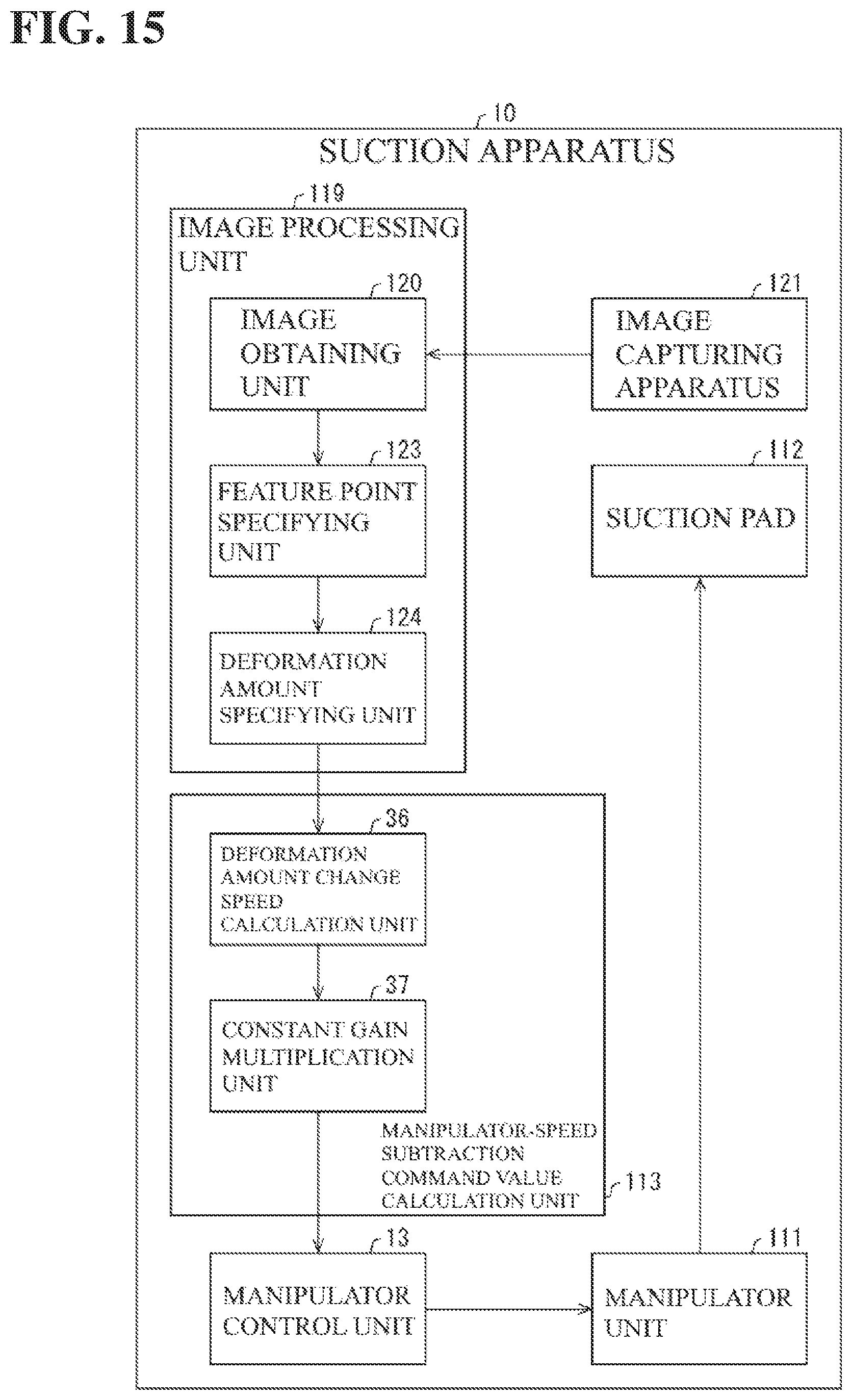 Patent US12097611 Figure 14 – Sensor assembly and suction apparatus