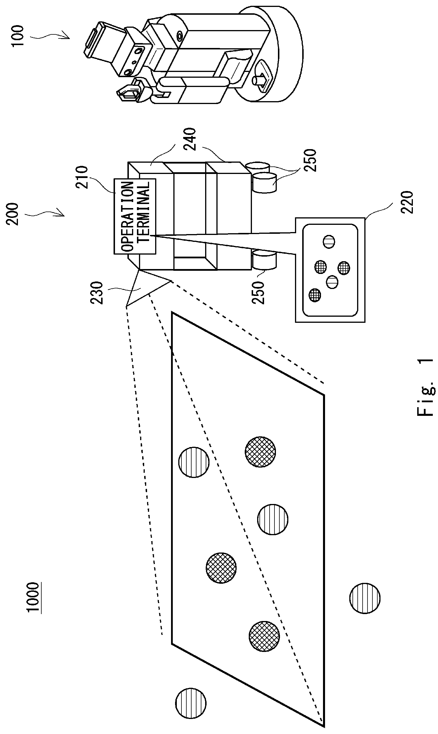 Patent US12097626 Figure 1 – Article pickup system, article pickup robot, article pickup method, and article pickup program