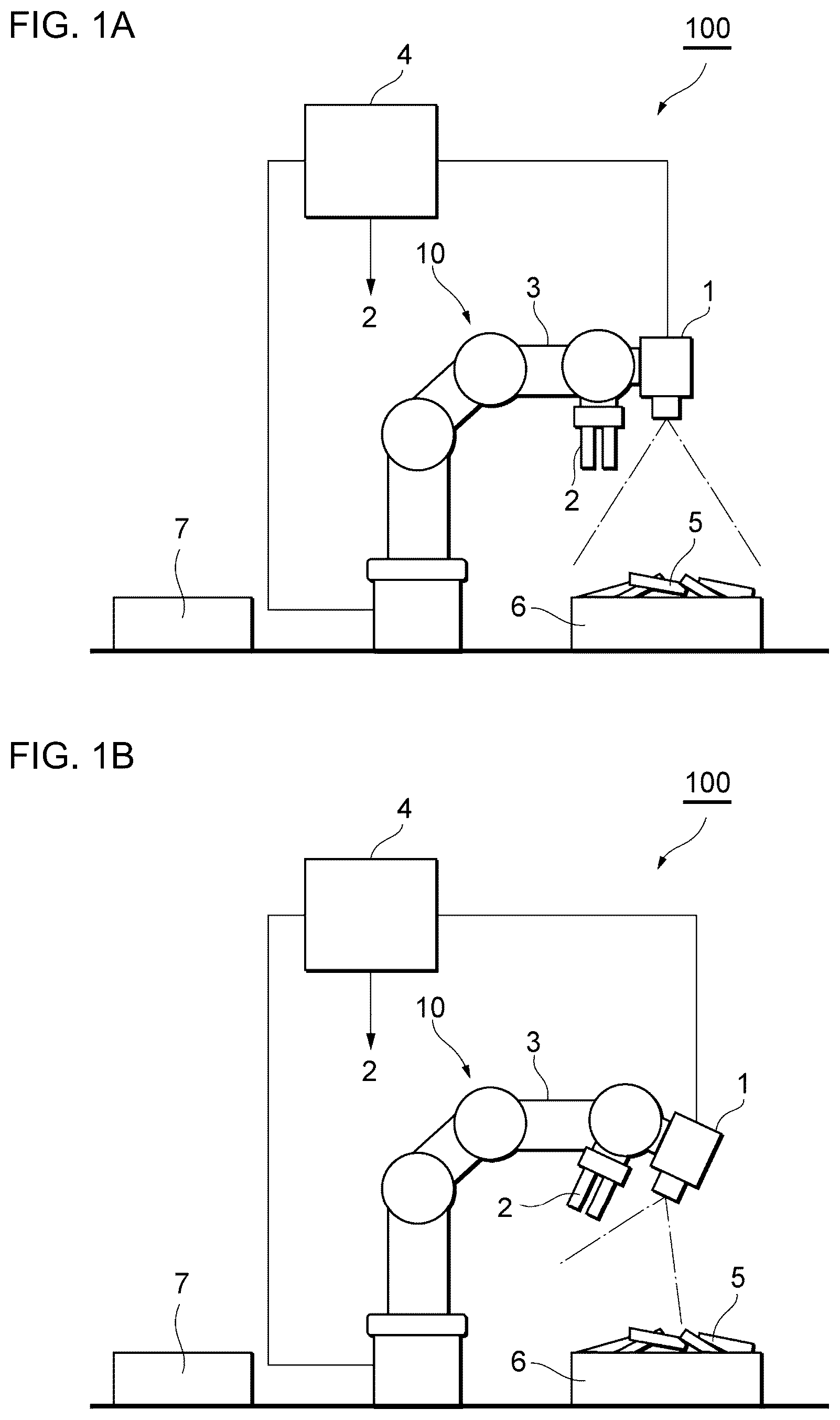Patent US12097627 Figure 1 – Control apparatus for robotic system, control method for robotic system, computer-readable storage medium storing a computer control program, and robotic system
