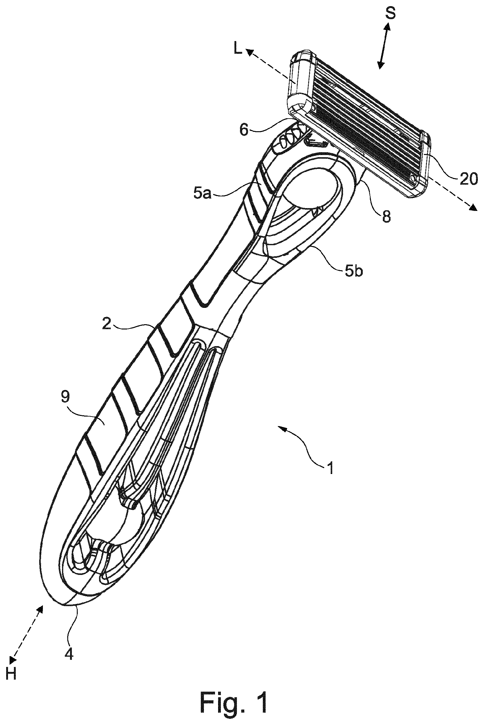 Patent US12097629 Figure 1 – Razor cartridge