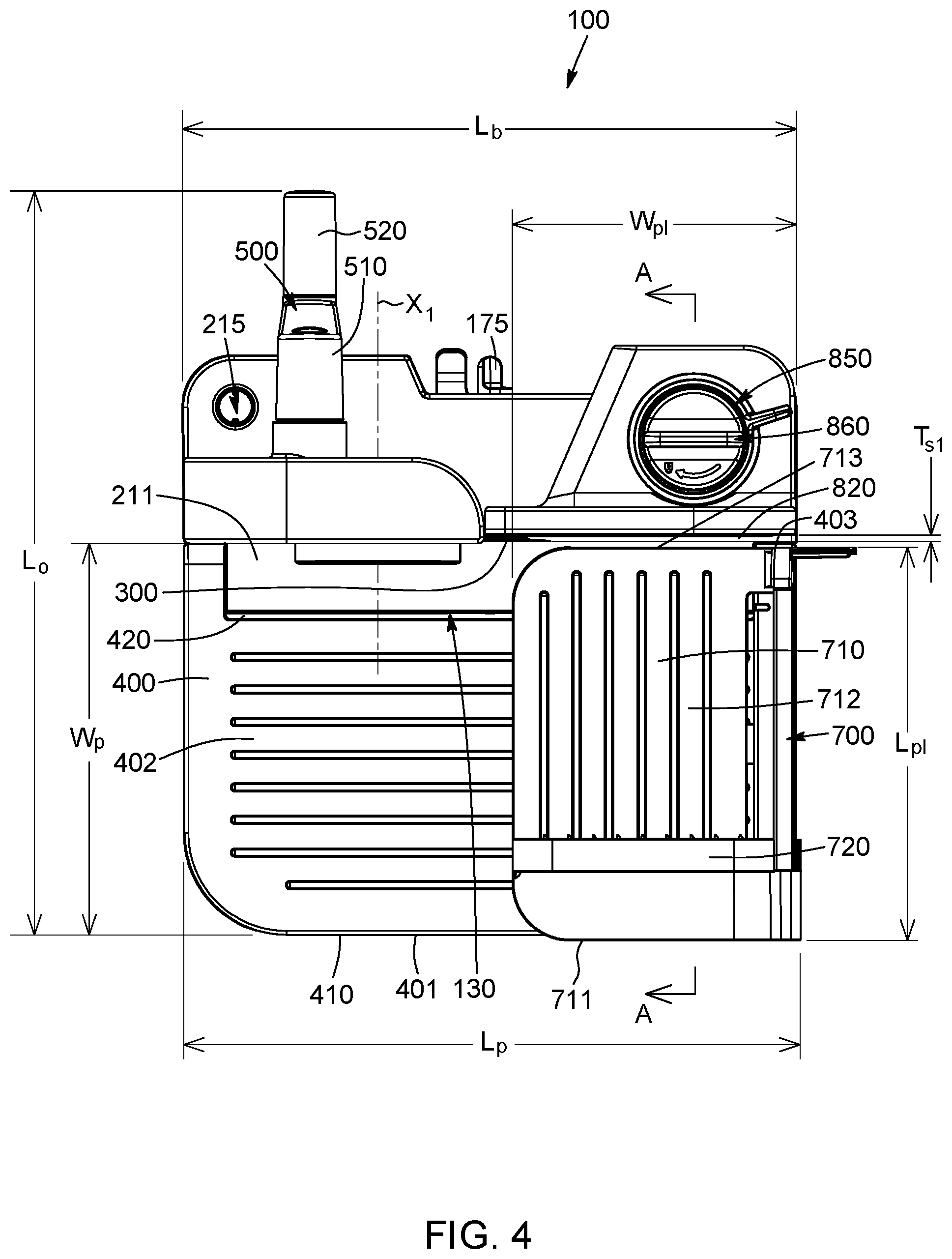 Patent US12097630 Figure 4 – Foldable manual food-slicing apparatus and corresponding method