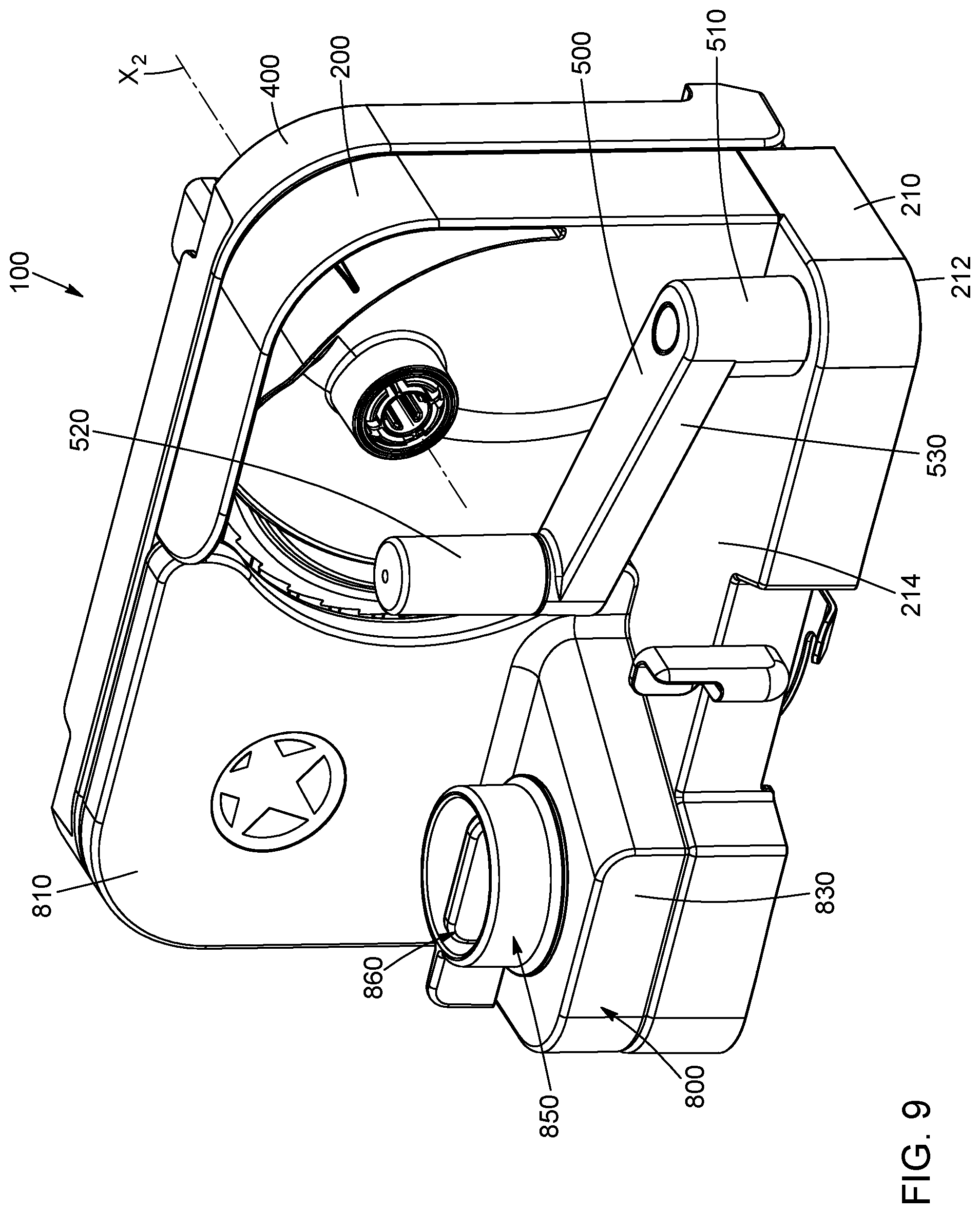 Patent US12097630 Figure 9 – Foldable manual food-slicing apparatus and corresponding method