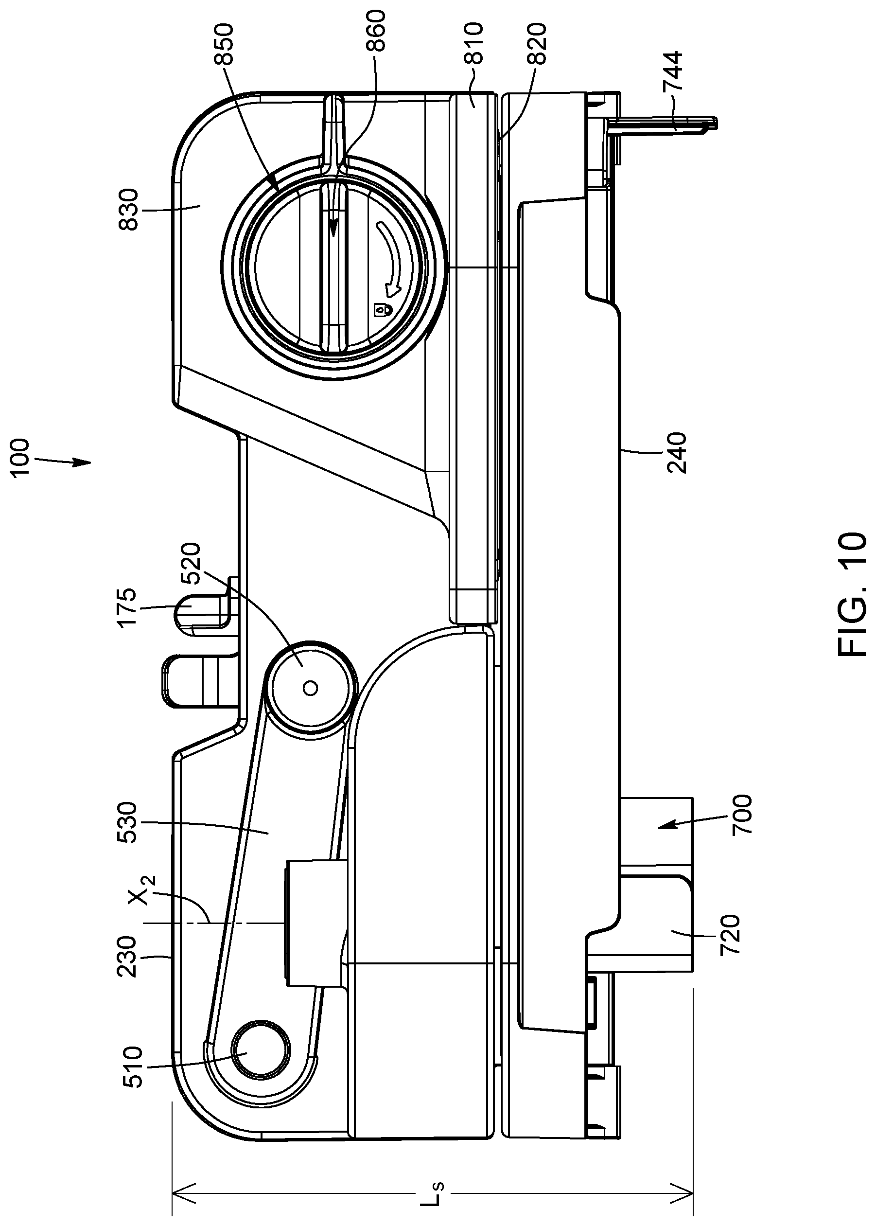 Patent US12097630 Figure 10 – Foldable manual food-slicing apparatus and corresponding method