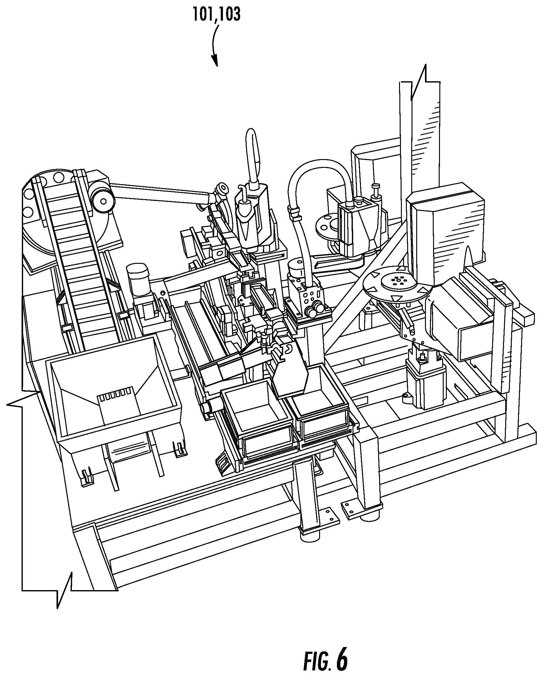 Patent US12097631 Figure 6 – System and method for reducing giveaway material on mint products