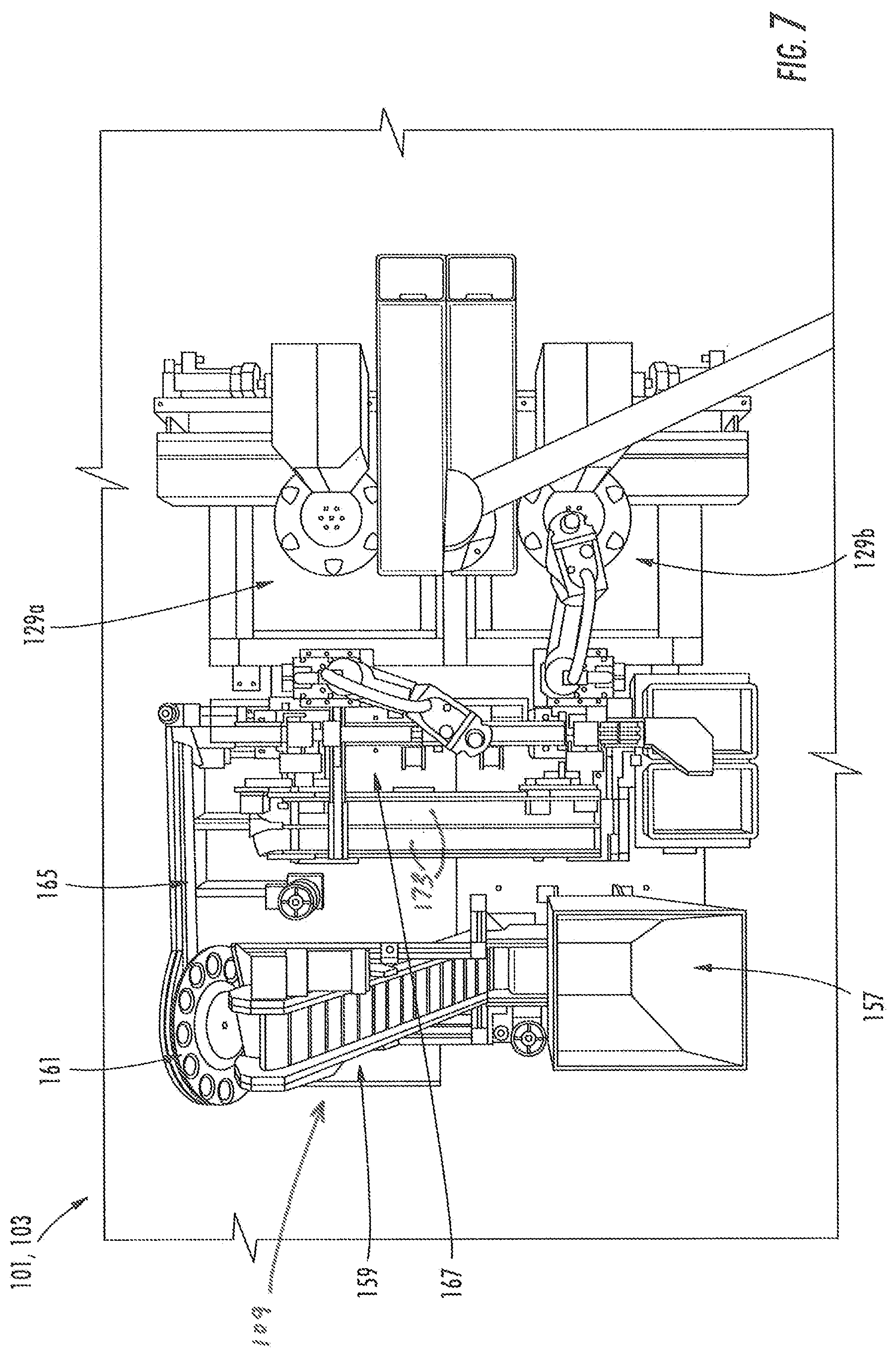 Patent US12097631 Figure 7 – System and method for reducing giveaway material on mint products