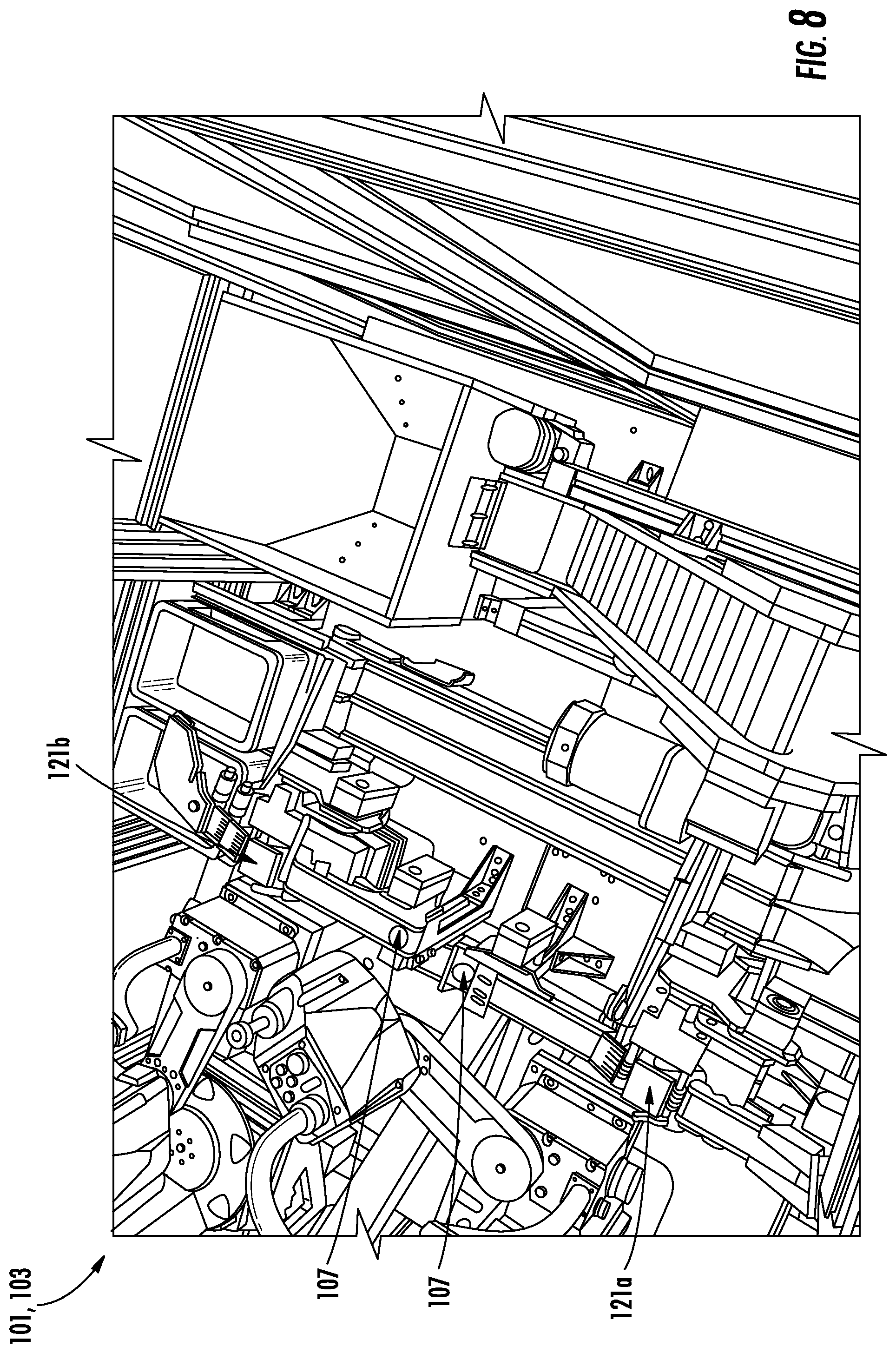 Patent US12097631 Figure 8 – System and method for reducing giveaway material on mint products