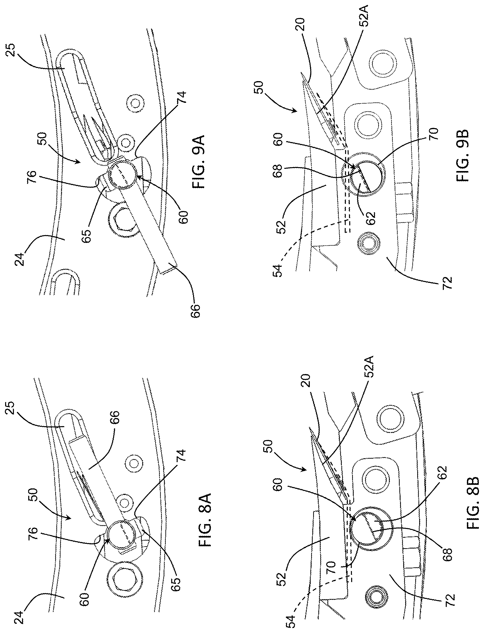 Patent US12097634 Figure 5 – Clamping assemblies for securing knives to slicing machines, slicing machines equipped therewith, and tools for use therewith
