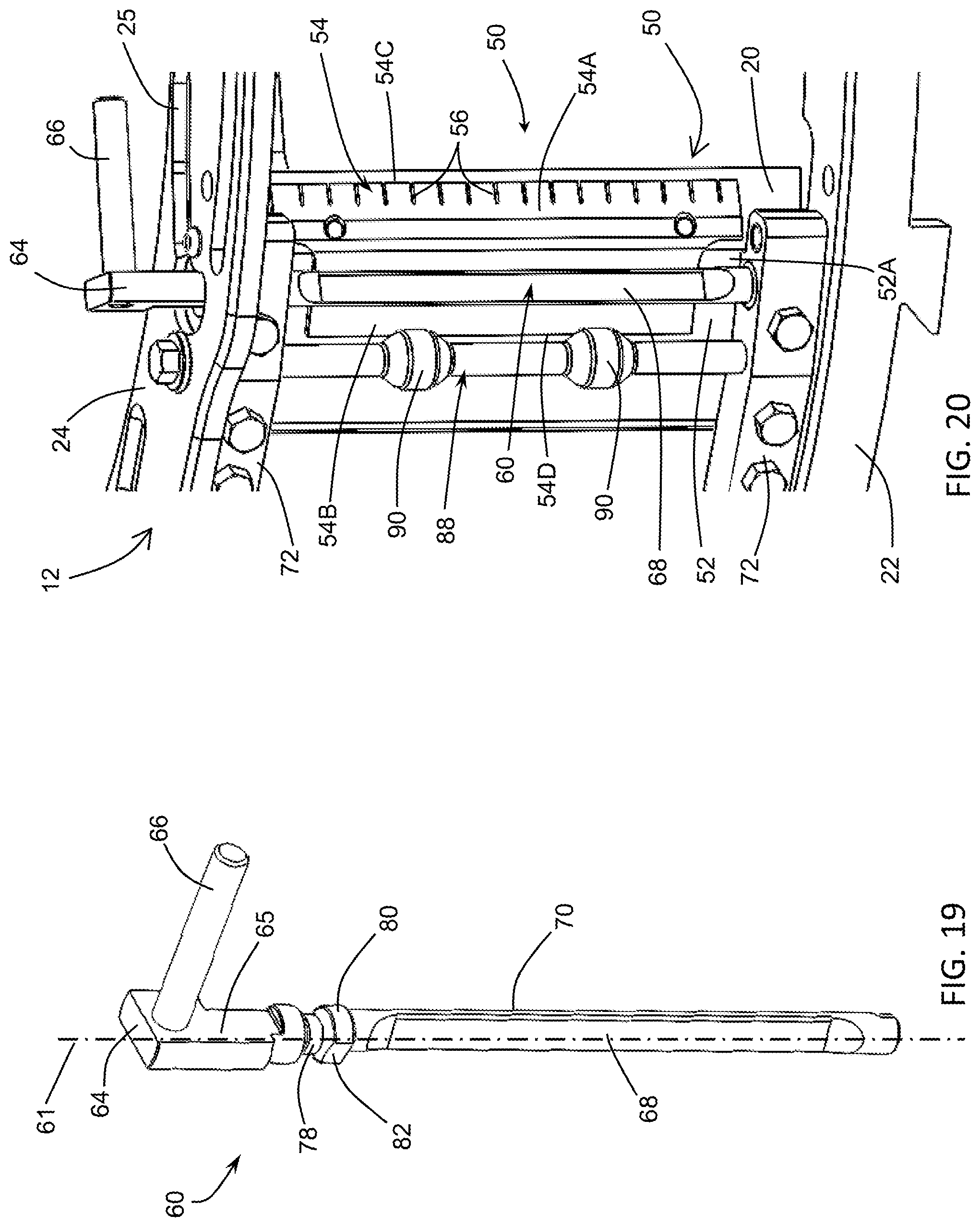 Patent US12097634 Figure 11 – Clamping assemblies for securing knives to slicing machines, slicing machines equipped therewith, and tools for use therewith
