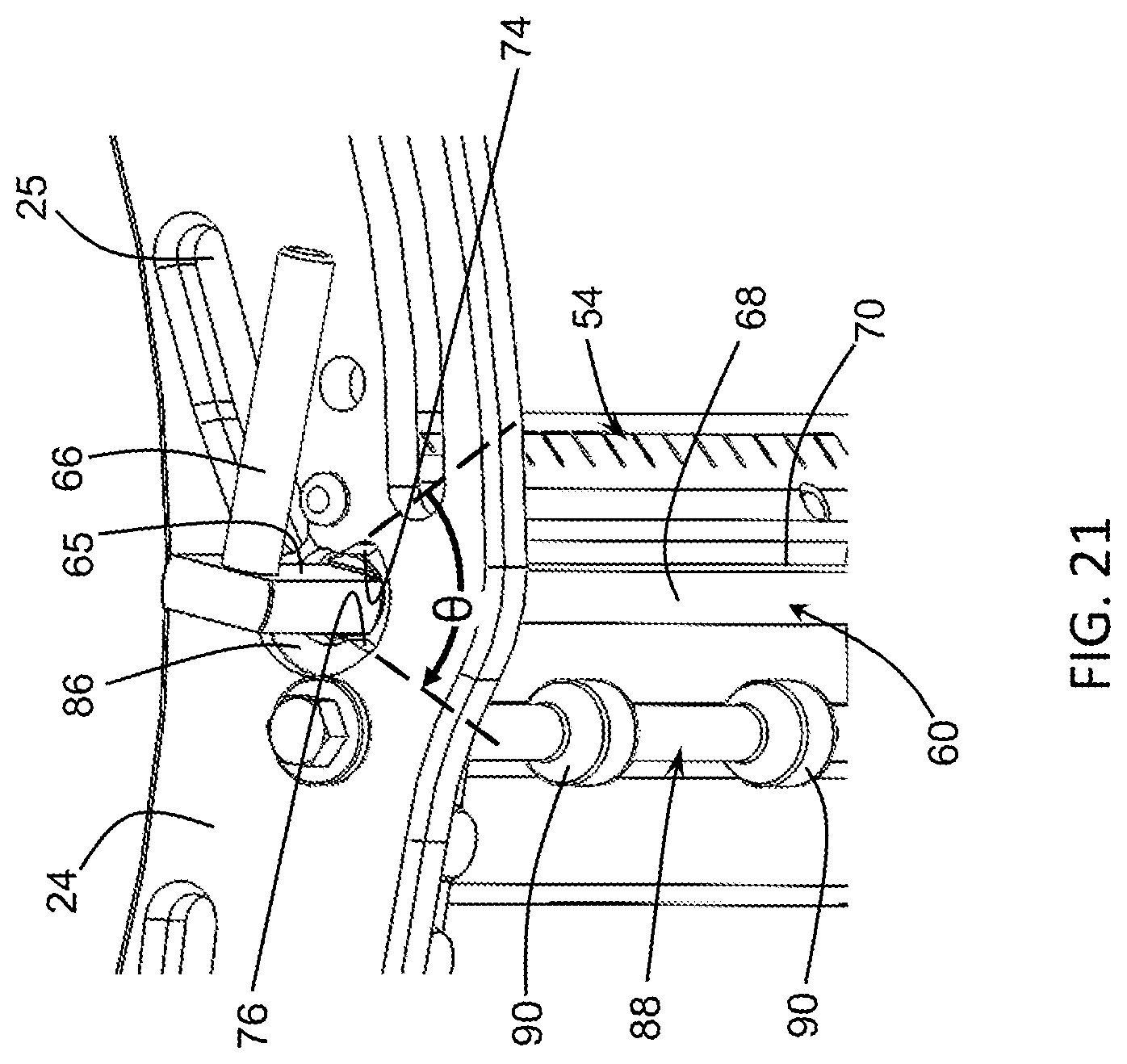 Patent US12097634 Figure 12 – Clamping assemblies for securing knives to slicing machines, slicing machines equipped therewith, and tools for use therewith