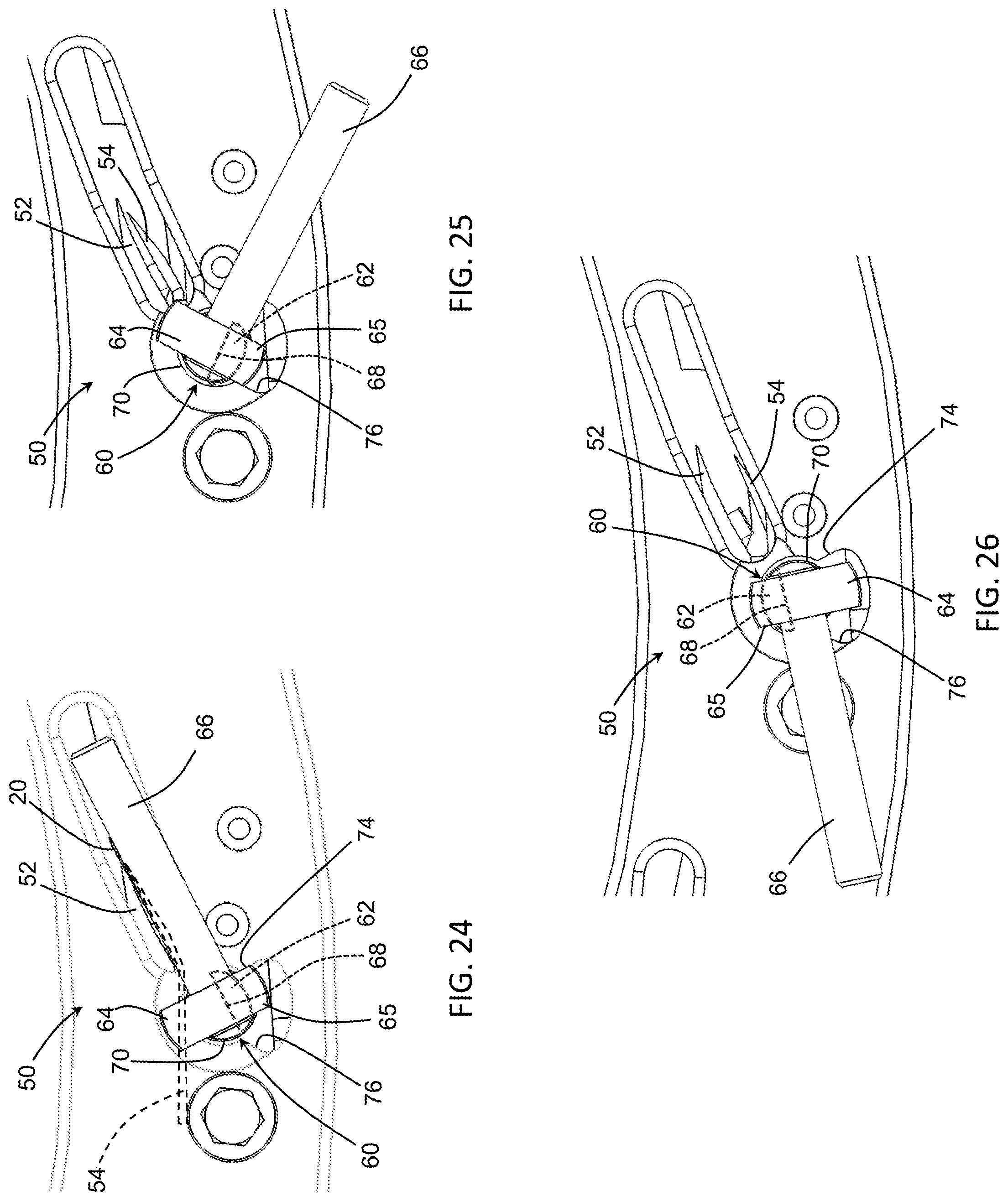 Patent US12097634 Figure 14 – Clamping assemblies for securing knives to slicing machines, slicing machines equipped therewith, and tools for use therewith