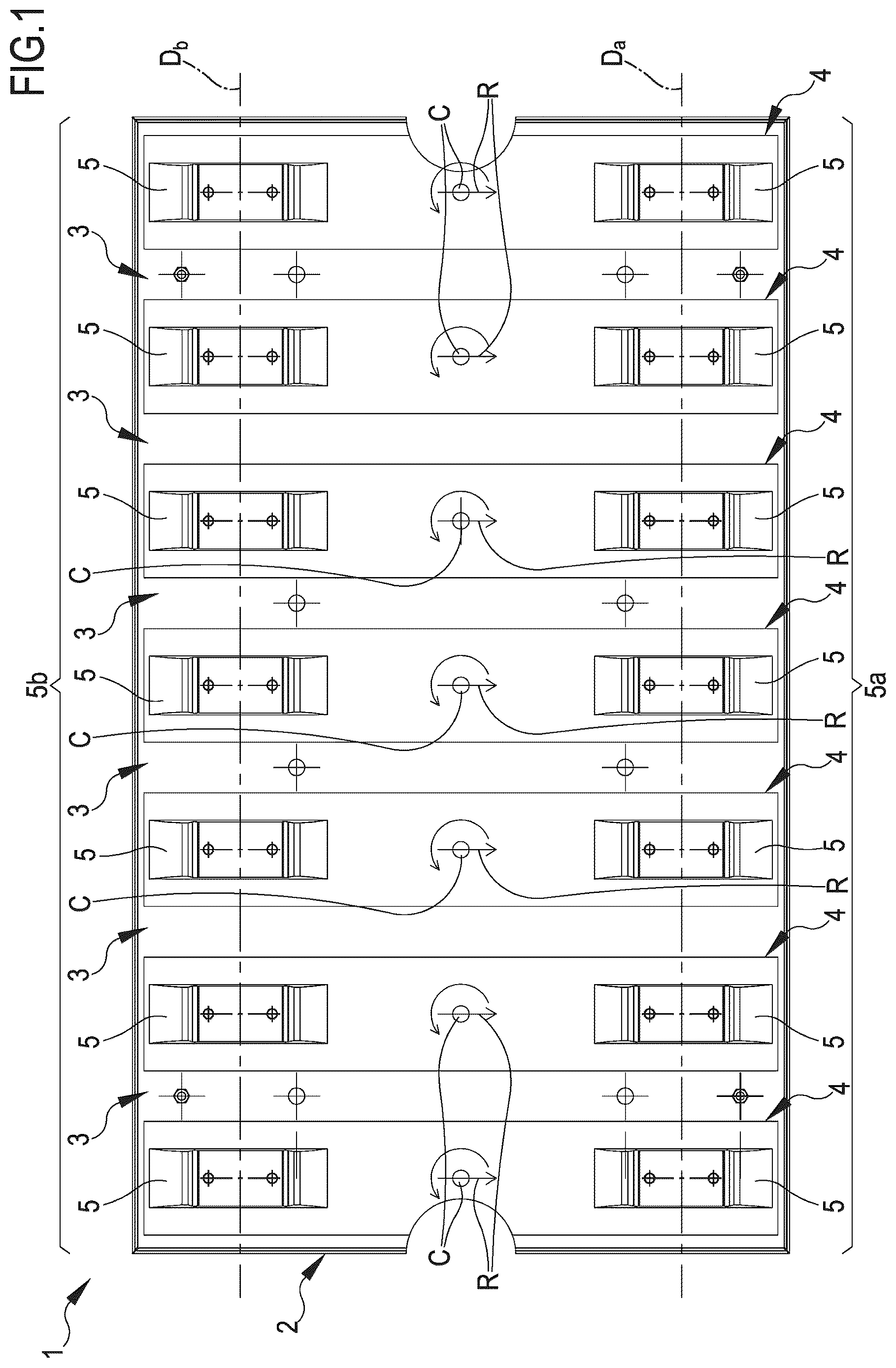 Patent US12097639 Figure 1 – Formwork for the construction of railway platforms