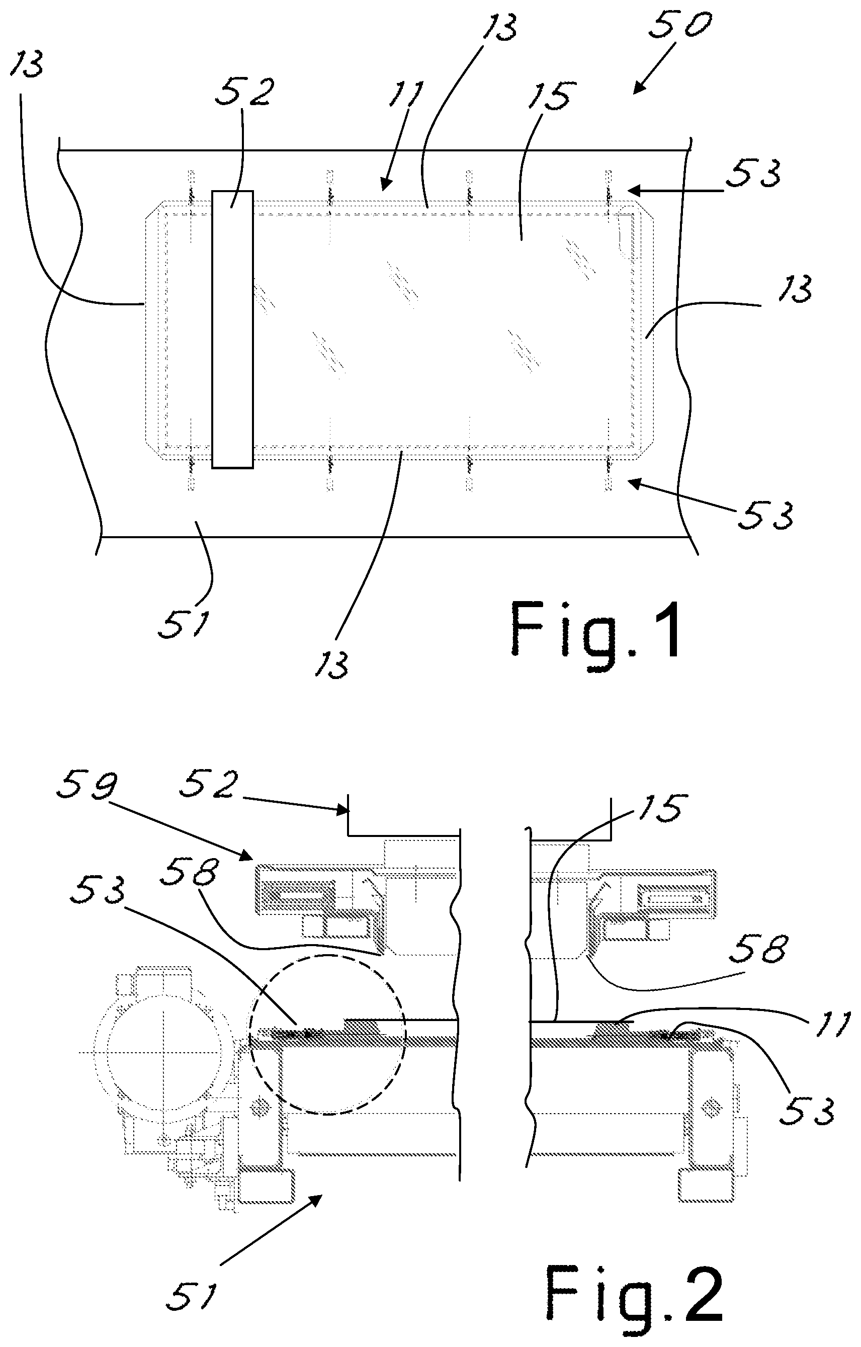 Patent US12097640 Figure 1 – Plant and method for the production of slabs from a mixture of agglomerate