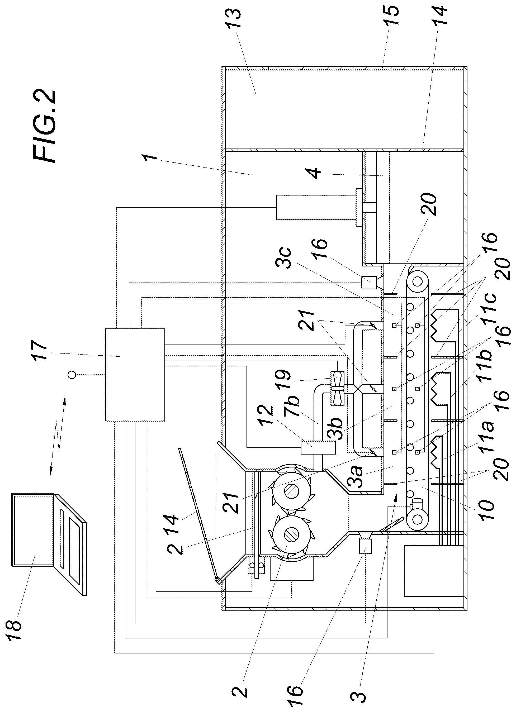 Patent US12097643 Figure 2 – Device for preparing composite material waste