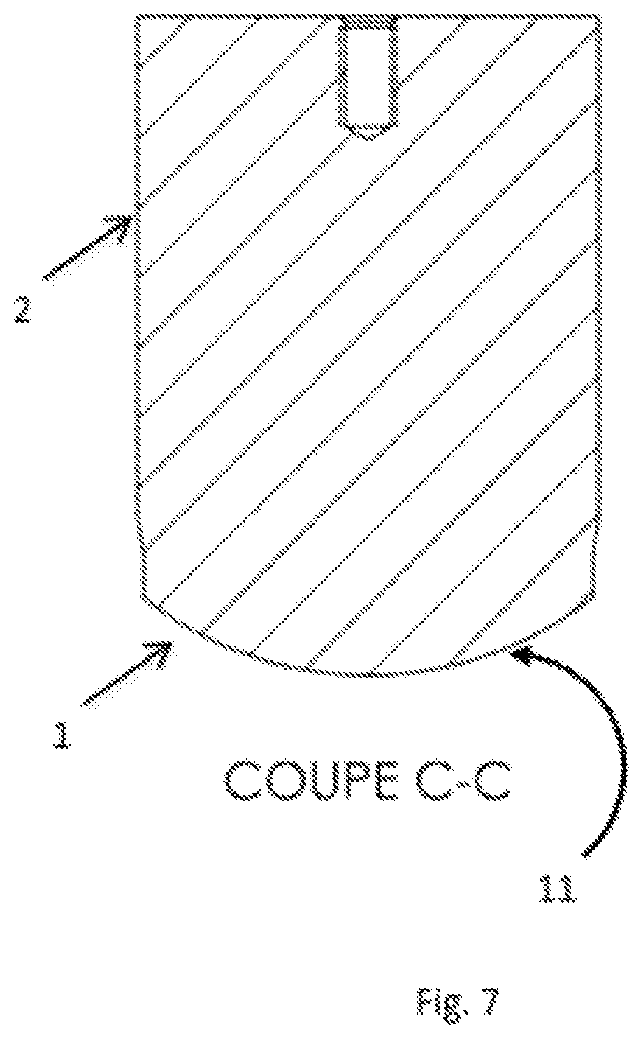 Patent US12097646 Figure 7 – Method for manufacturing an articular prosthesis implant using a ceramic imprint